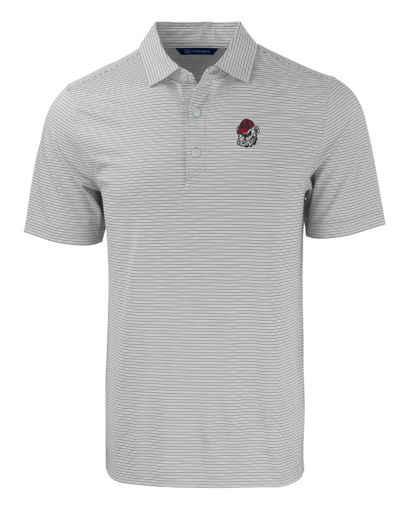 NCAA Georgia Bulldogs Forge Eco Double Stripe Stretch Recycled Polo