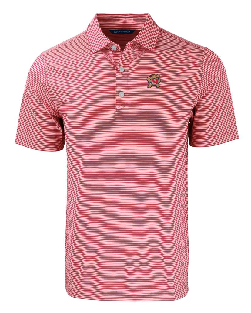 NCAA Maryland Terrapins Forge Eco Double Stripe Stretch Recycled Polo