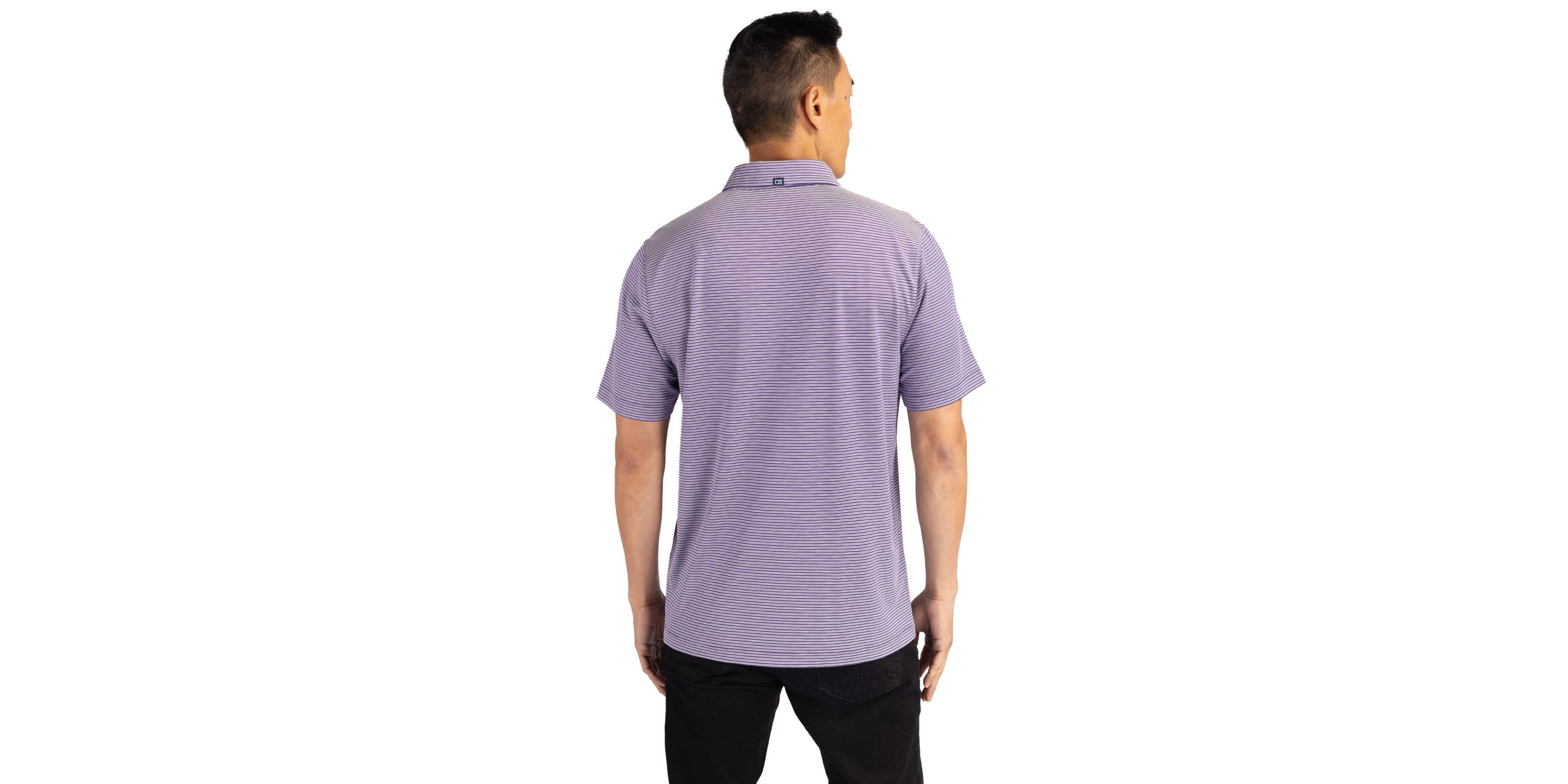 Cutter & Buck Forge Eco Double Stripe Stretch Recycled Mens Polo