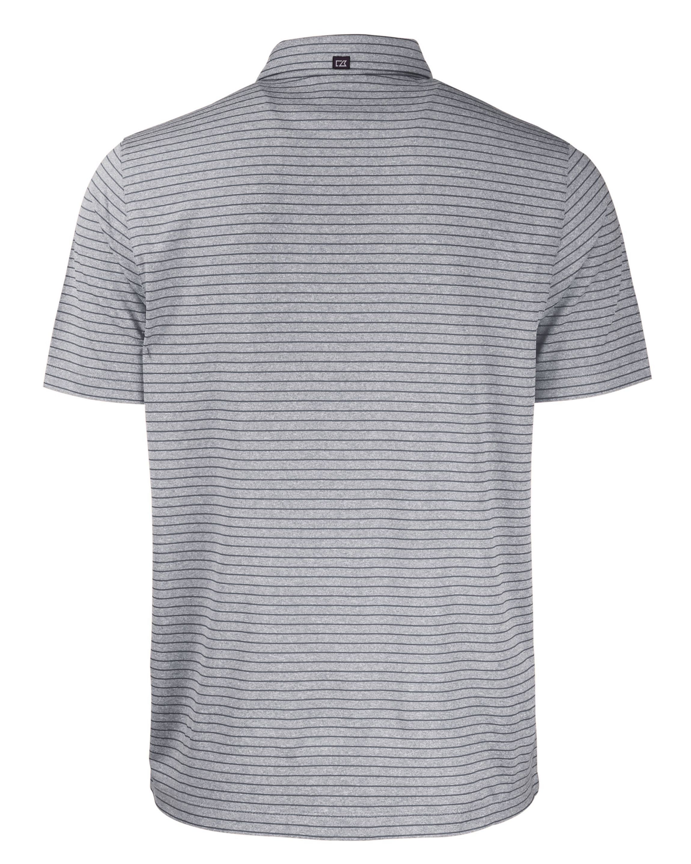 NCAA Georgia Bulldogs Forge Eco Heather Stripe Stretch Recycled Polo