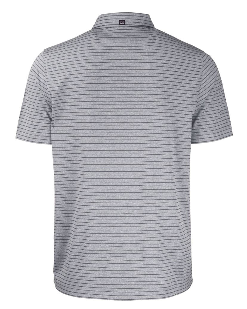 NCAA Georgia Bulldogs Forge Eco Heather Stripe Stretch Recycled Polo