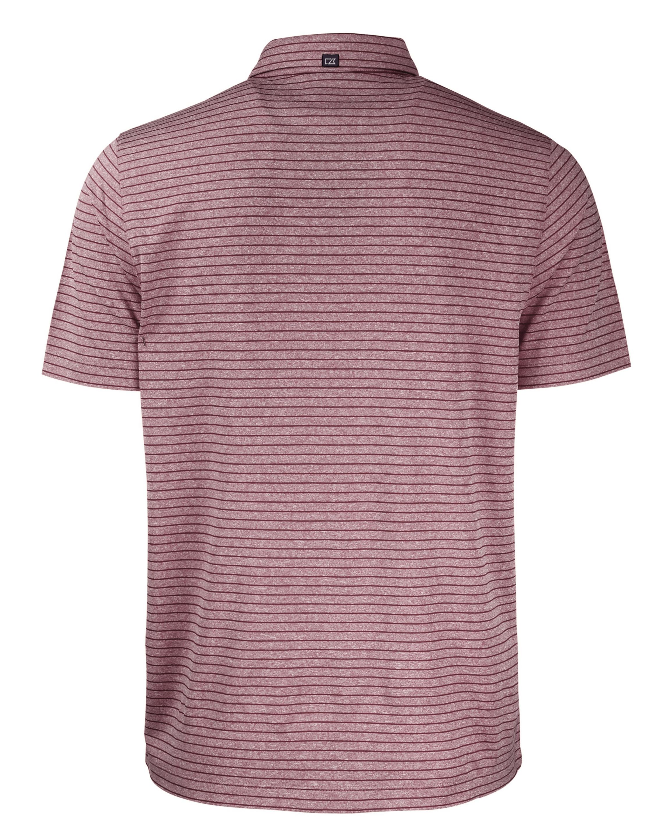 NCAA Texas A&M Aggies Forge Eco Heather Stripe Stretch Recycled Polo