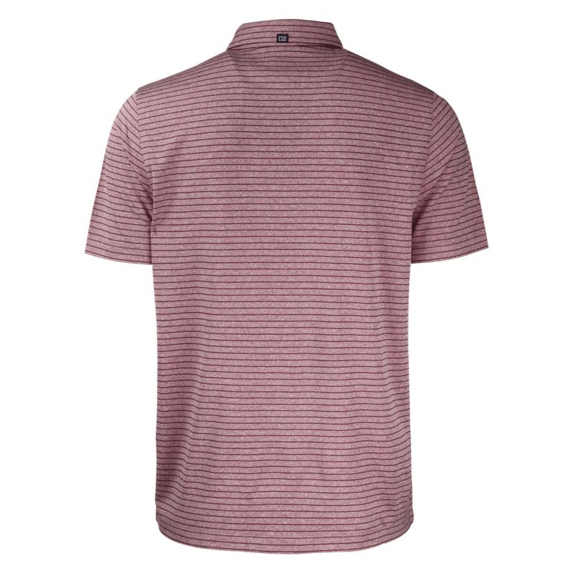 NCAA Texas A&M Aggies Forge Eco Heather Stripe Stretch Recycled Polo