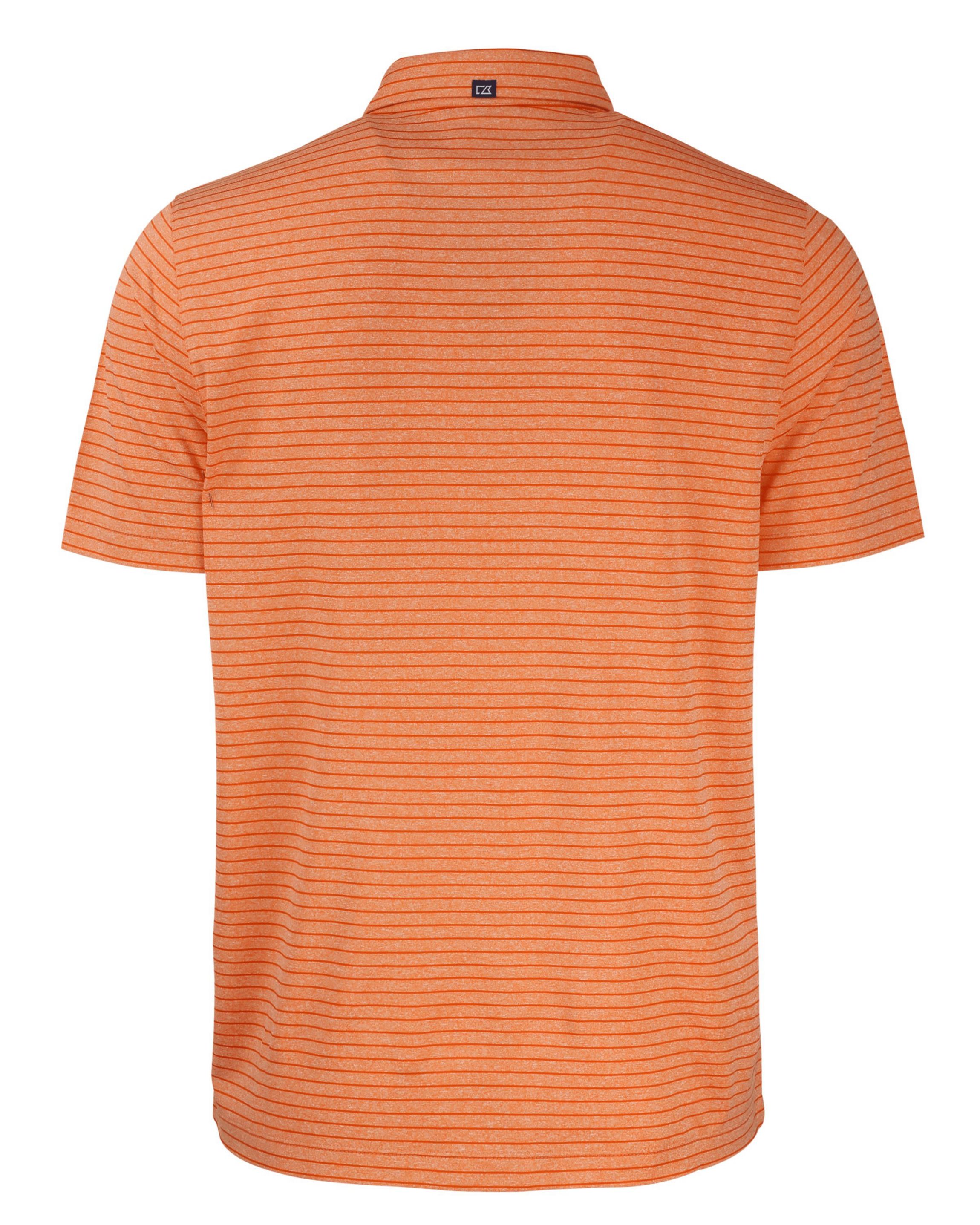 NCAA Virginia Tech Hokies Forge Eco Heather Stripe Stretch Recycled Polo