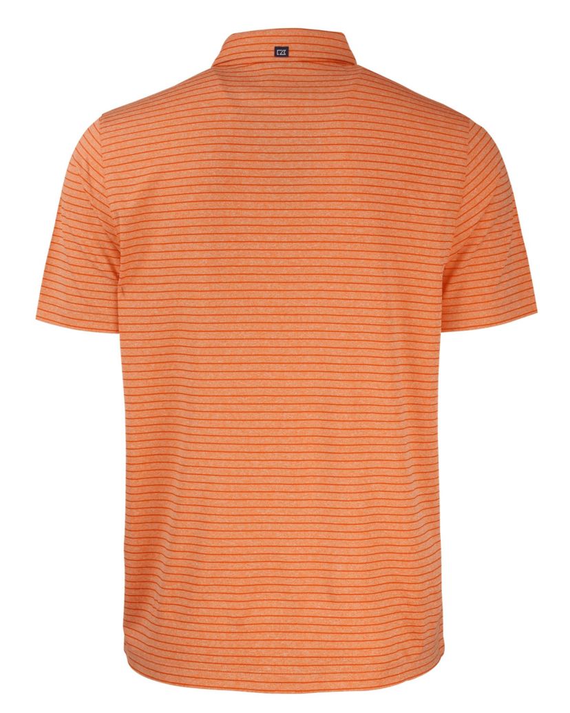 NCAA Virginia Cavaliers Forge Eco Heather Stripe Stretch Recycled Polo