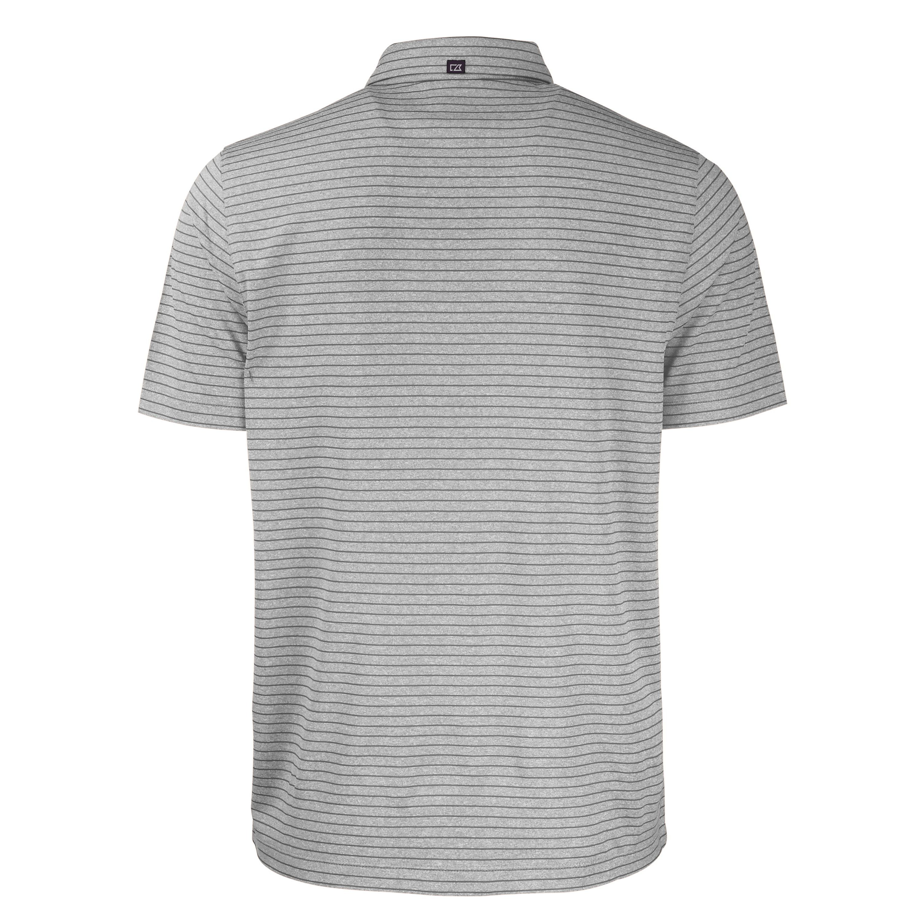 NCAA Wake Forest Demon Deacons Forge Eco Heather Stripe Stretch Recycled Polo