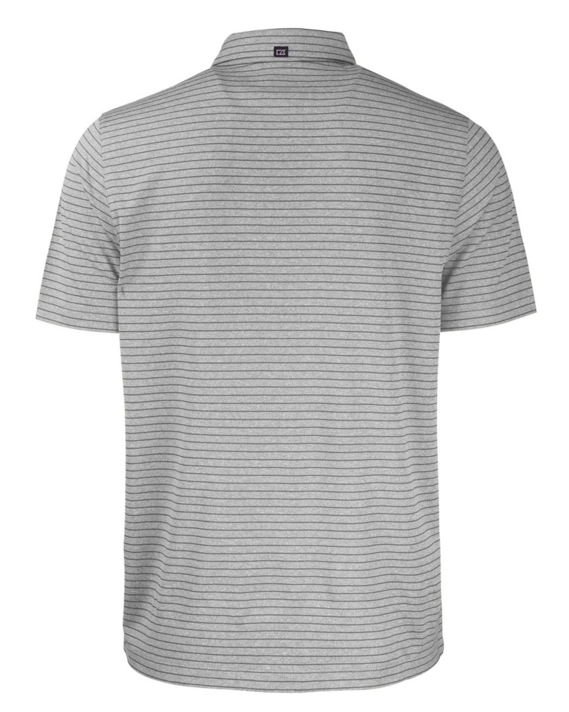 NCAA Wake Forest Demon Deacons Forge Eco Heather Stripe Stretch Recycled Polo