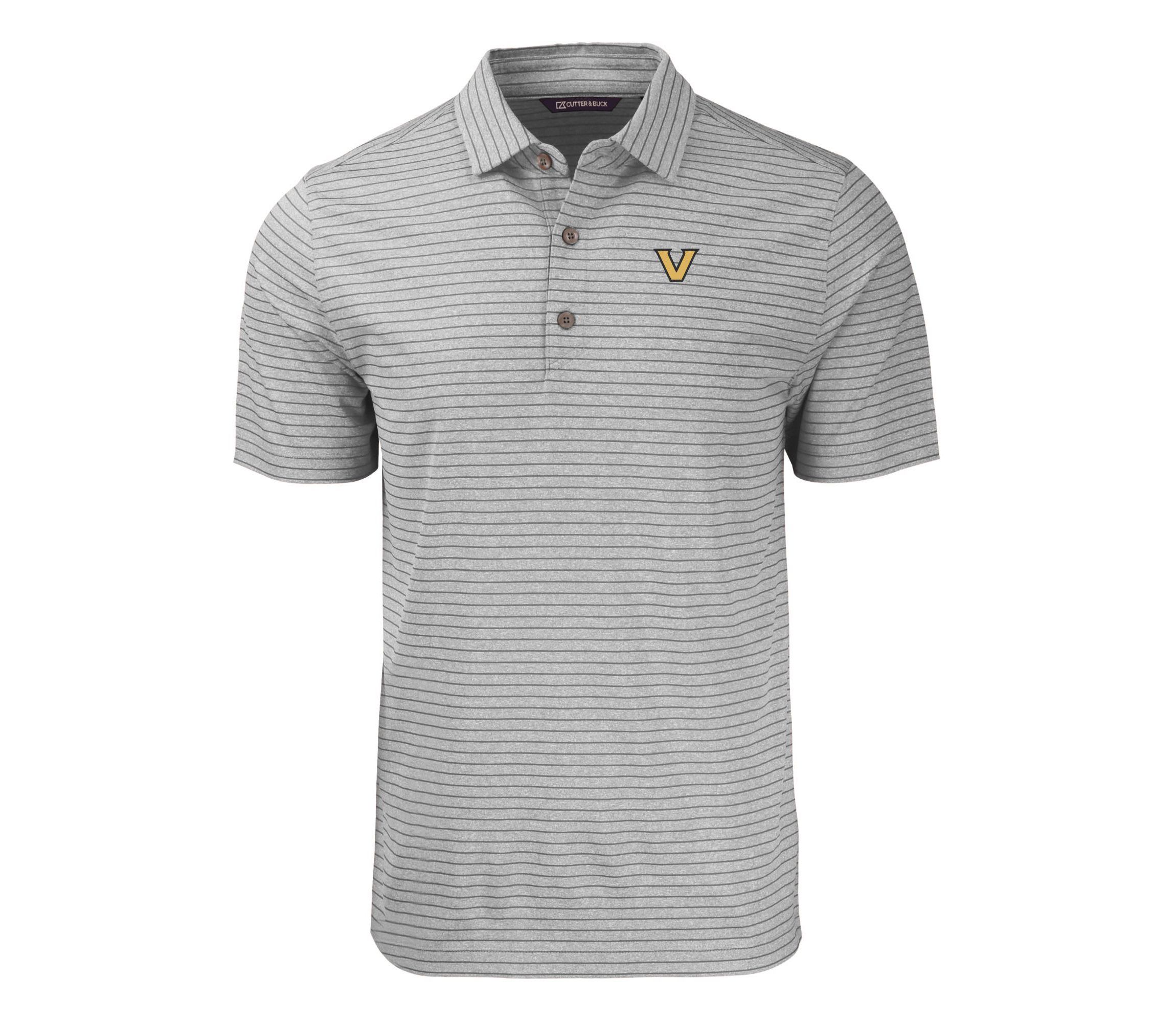 NCAA Vanderbilt Commodores Forge Eco Heather Stripe Stretch Recycled Polo