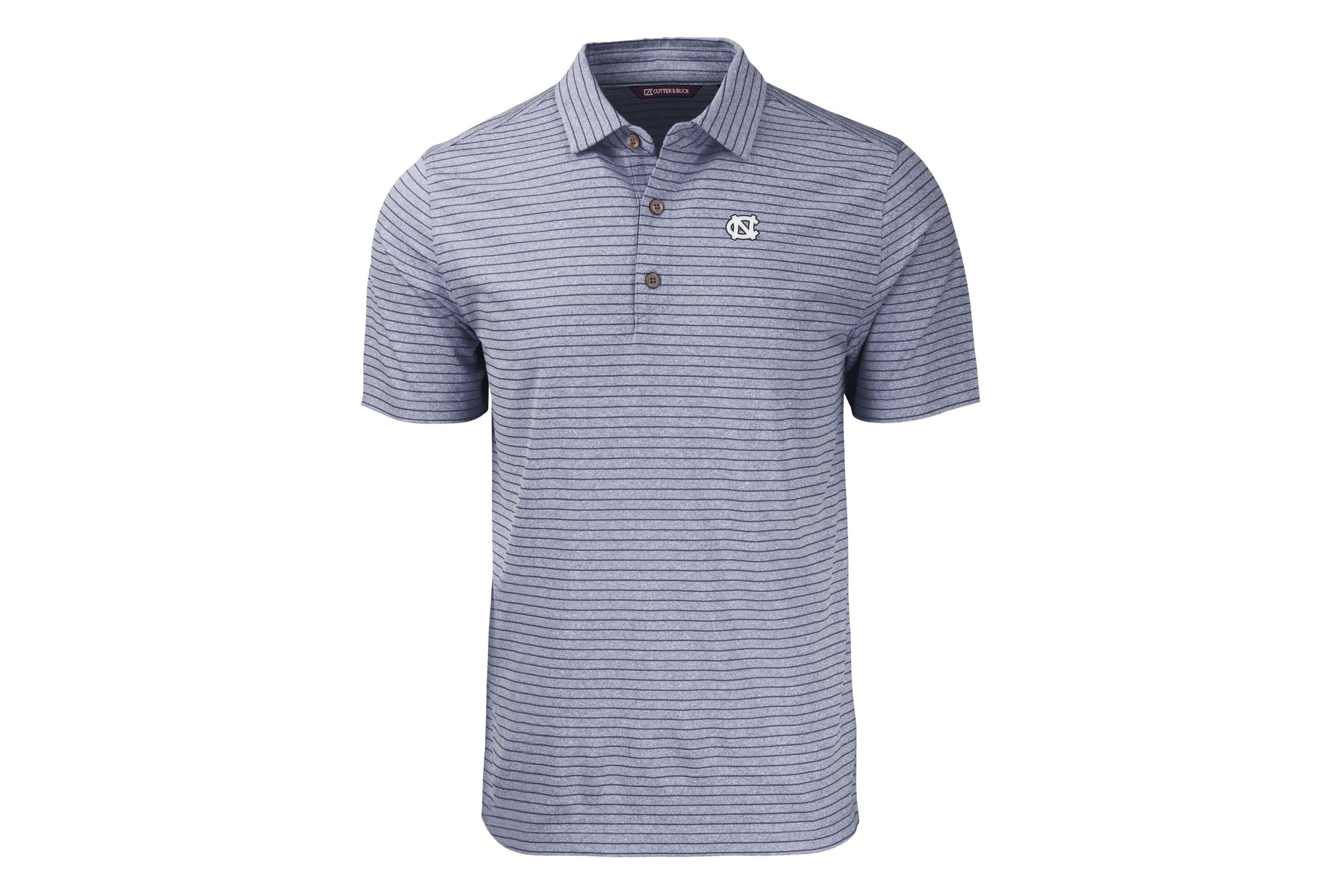 NCAA North Carolina Tar Heels Forge Eco Heather Stripe Stretch Recycled Polo