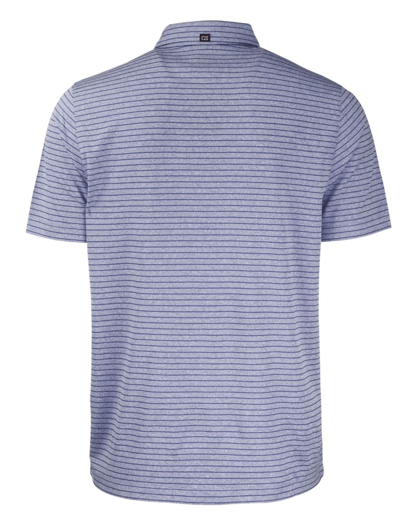 NCAA North Carolina Tar Heels Forge Eco Heather Stripe Stretch Recycled Polo