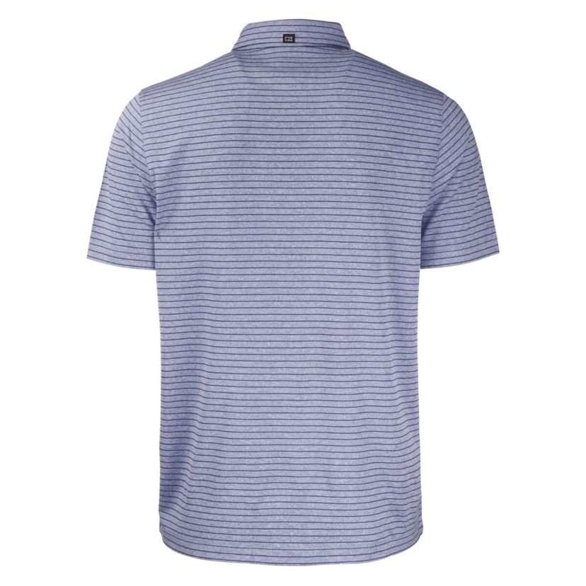 NCAA North Carolina Tar Heels Forge Eco Heather Stripe Stretch Recycled Polo