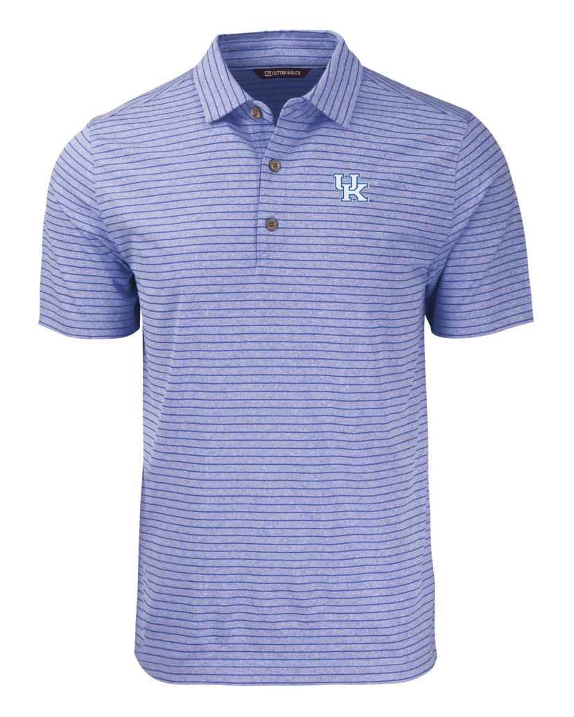 NCAA Kentucky Wildcats Forge Eco Heather Stripe Stretch Recycled Polo