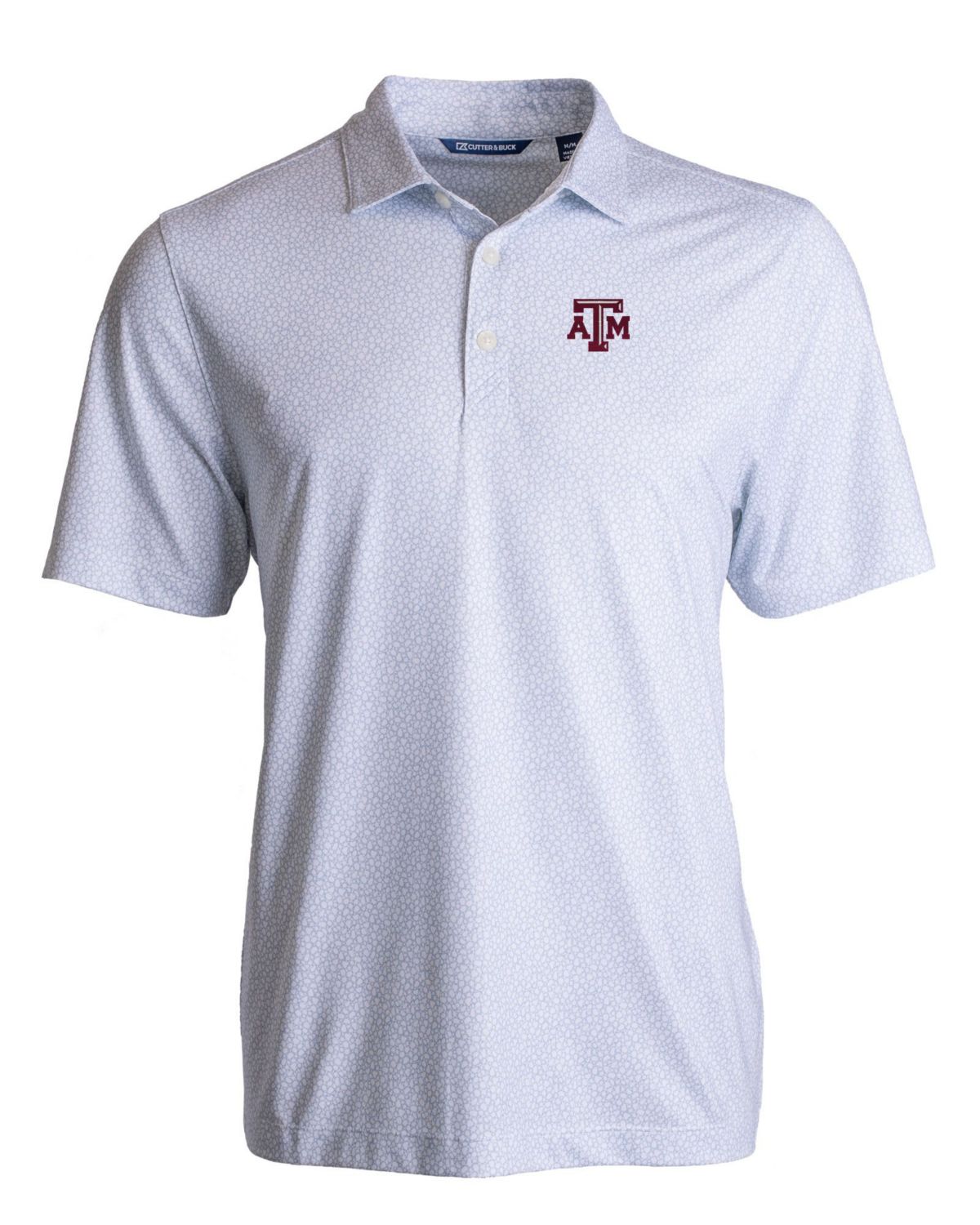 NCAA Texas A&M Aggies Pike Eco Pebble Print Stretch Recycled Polo