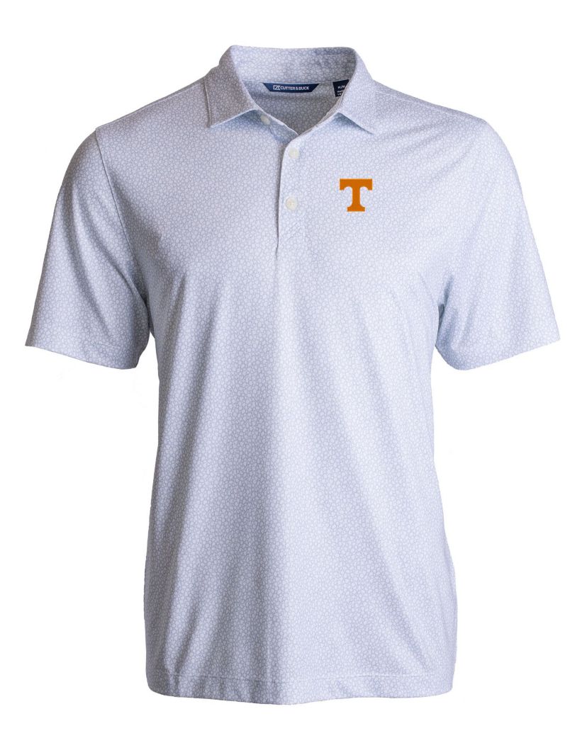 NCAA Tennessee Volunteers Pike Eco Pebble Print Stretch Recycled Polo