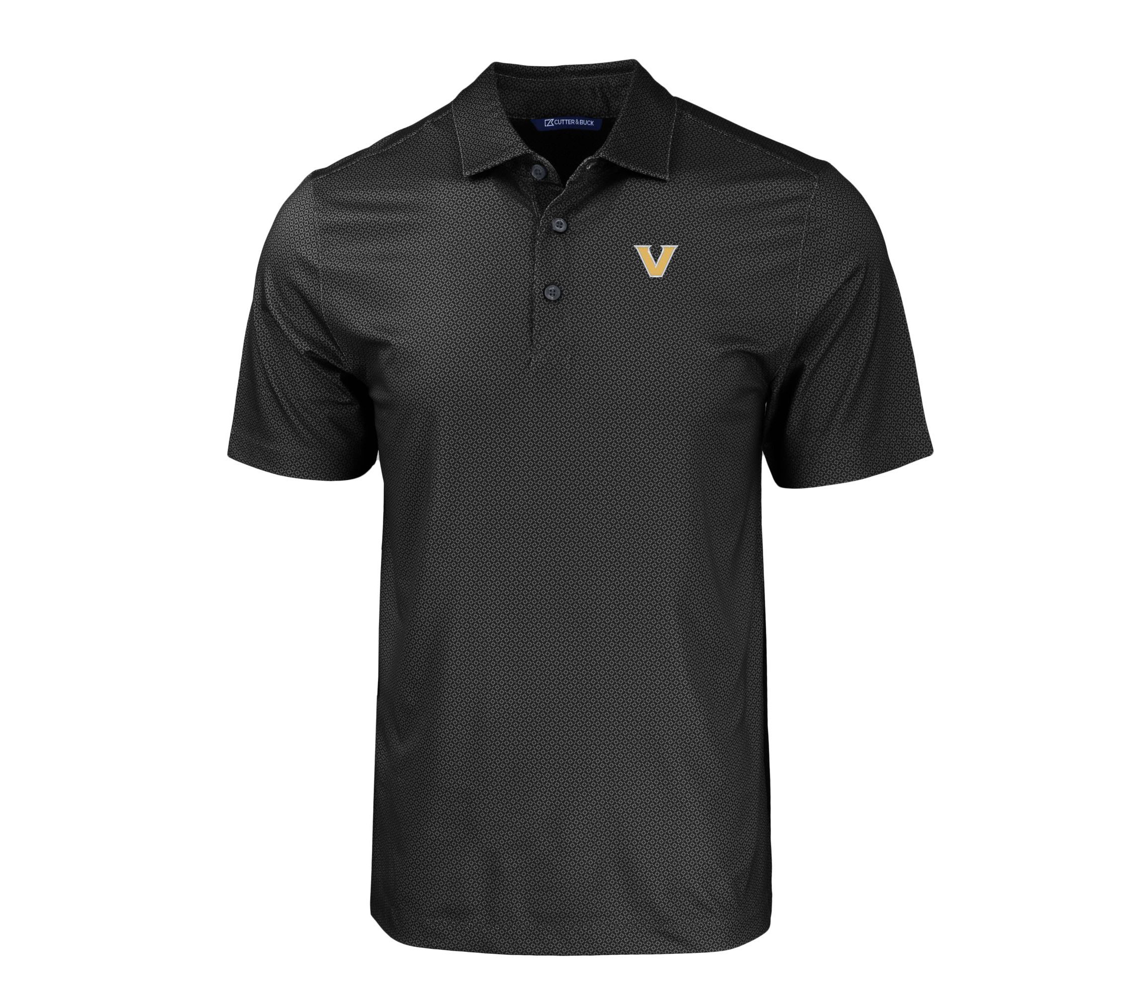 NCAA Vanderbilt Commodores Pike Eco Tonal Geo Print Stretch Recycled Polo