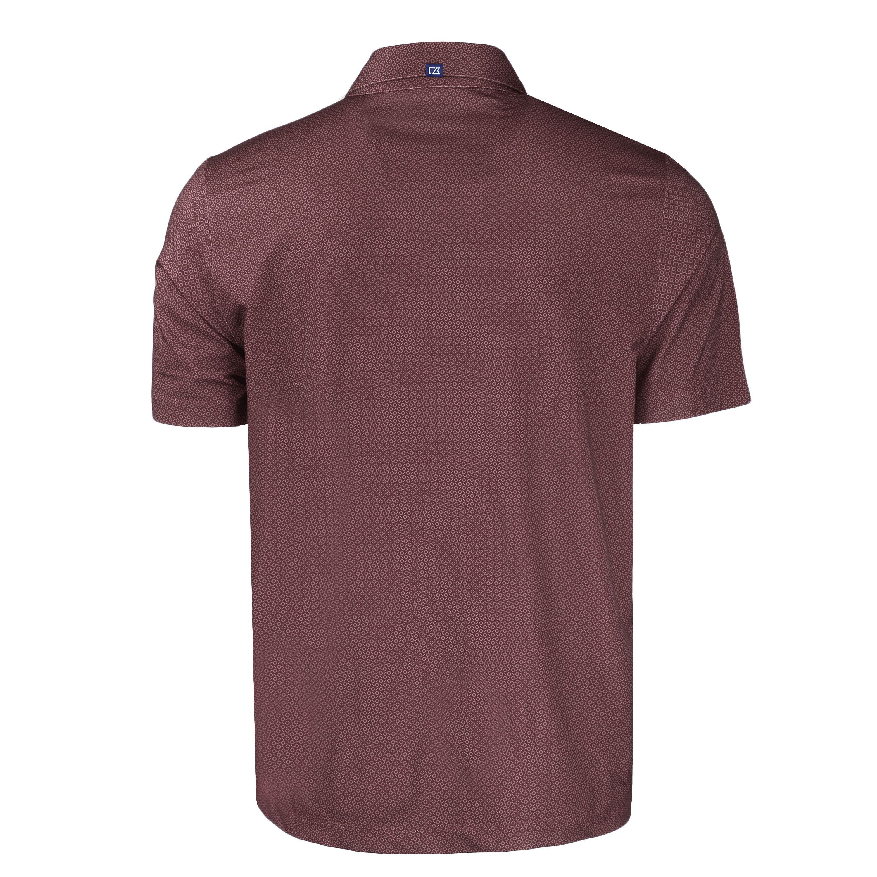 NCAA Texas A&M Aggies Pike Eco Tonal Geo Print Stretch Recycled Polo