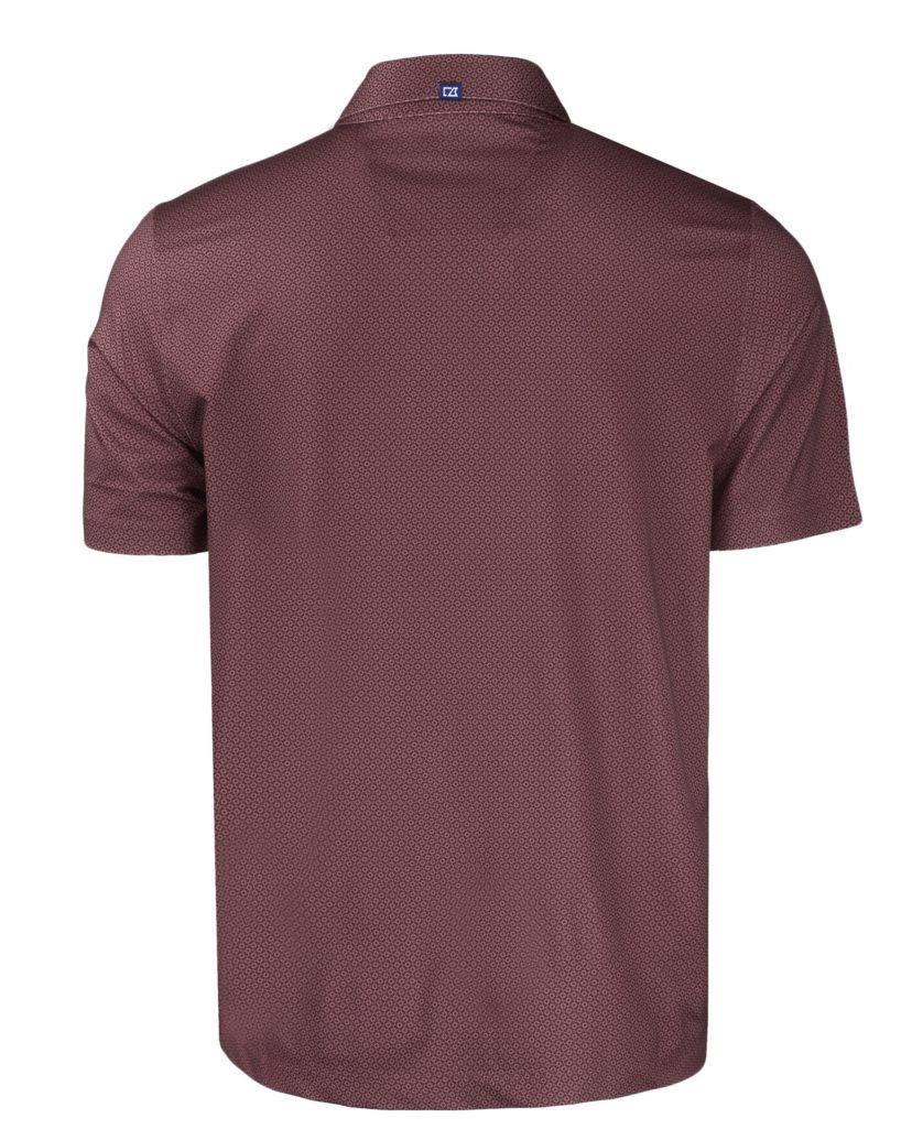 NCAA Texas A&M Aggies Pike Eco Tonal Geo Print Stretch Recycled Polo