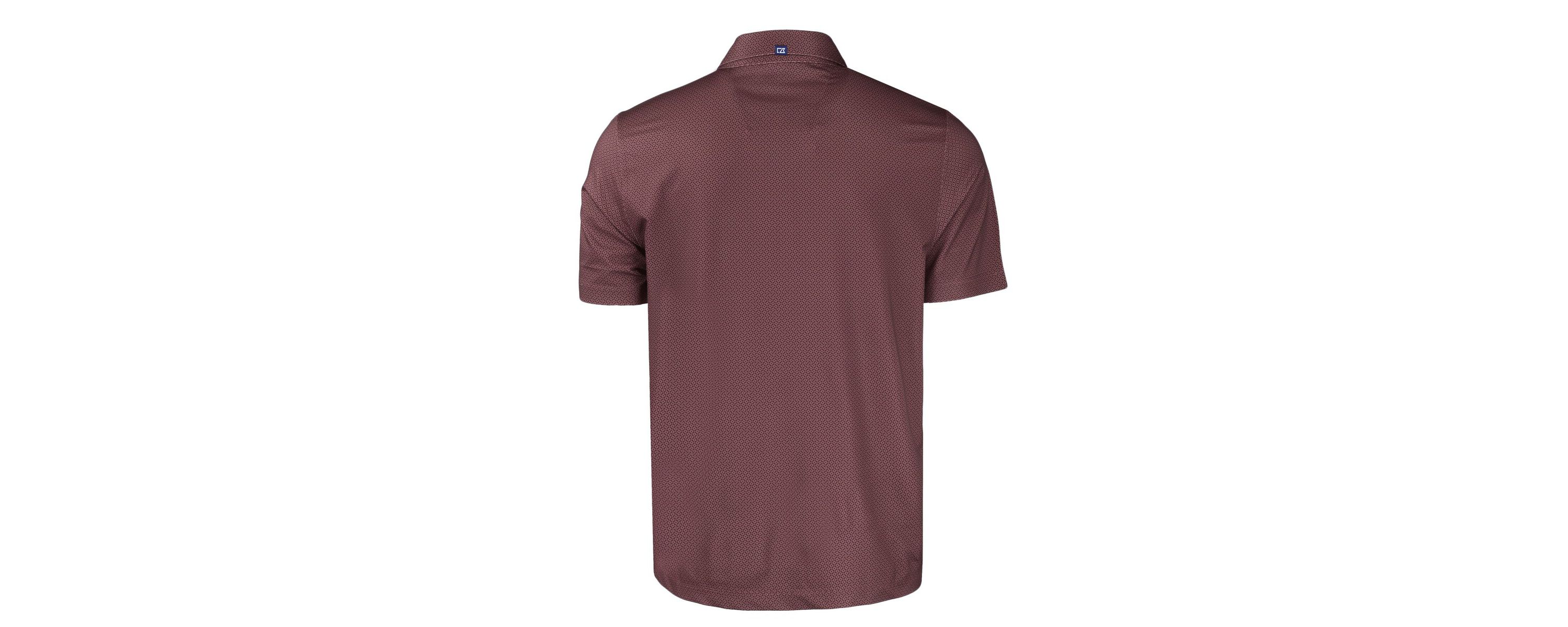 NCAA Texas A&M Aggies Pike Eco Tonal Geo Print Stretch Recycled Polo