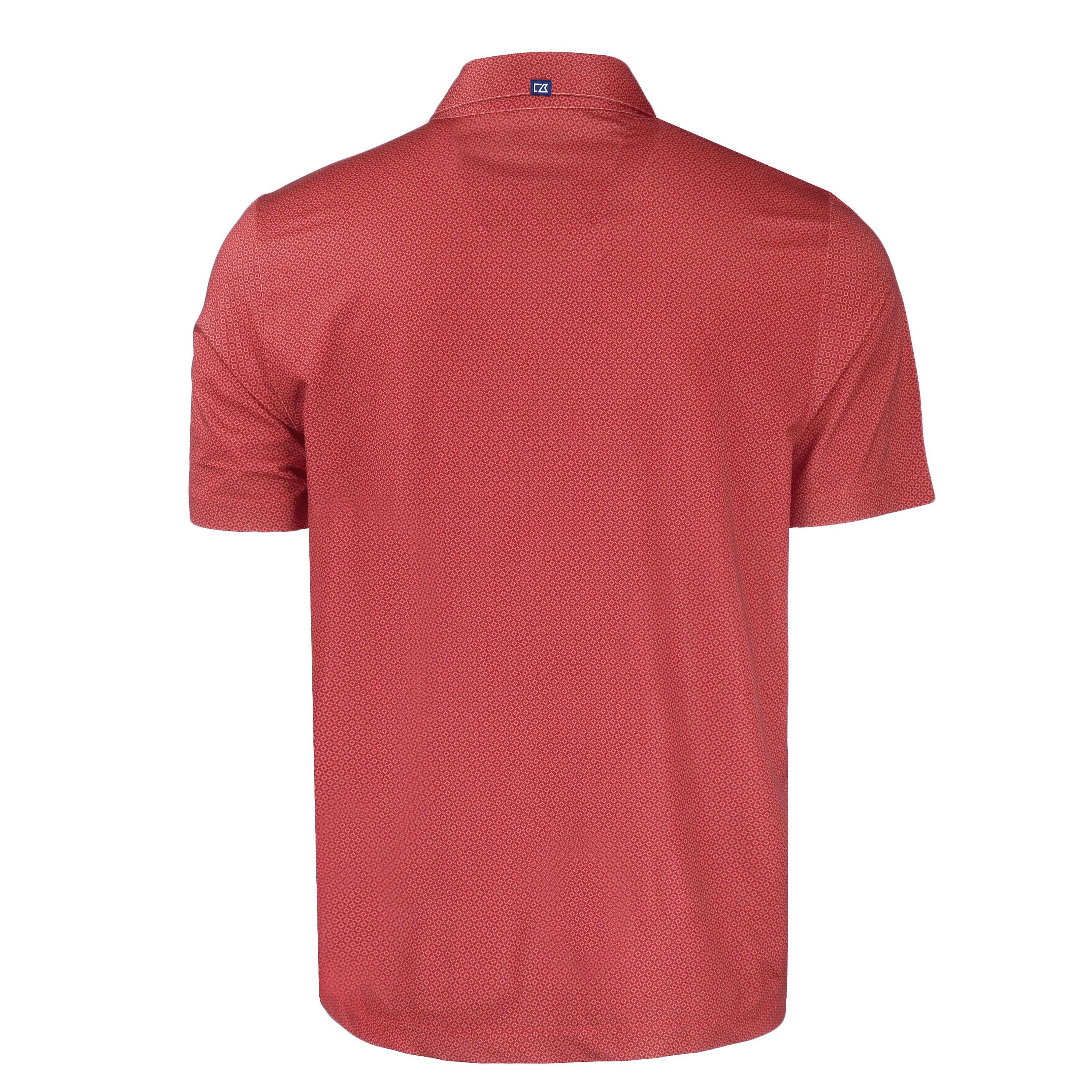 NCAA Arkansas Razorbacks Pike Eco Tonal Geo Print Stretch Recycled Polo