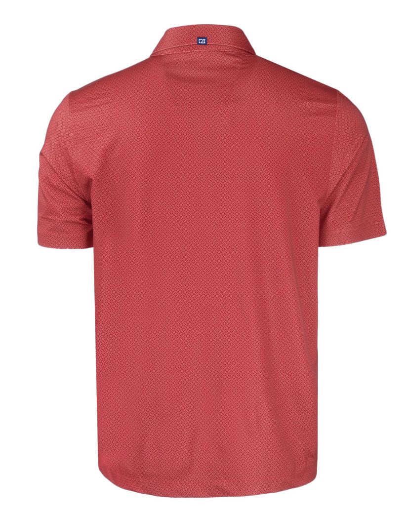 NCAA Arkansas Razorbacks Pike Eco Tonal Geo Print Stretch Recycled Polo