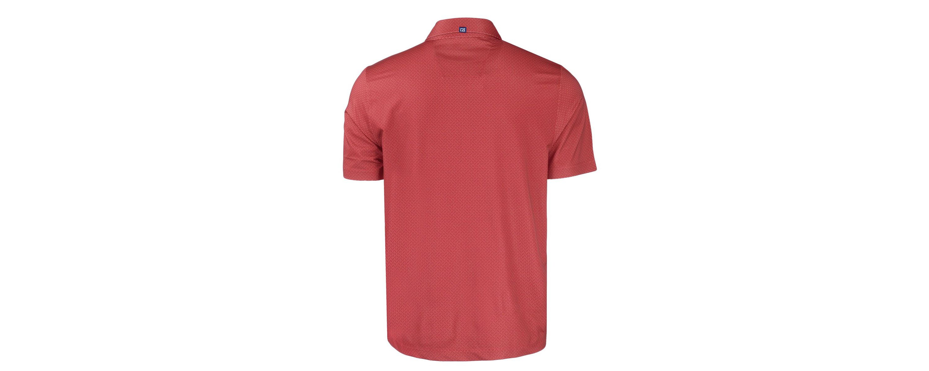 NCAA Arkansas Razorbacks Pike Eco Tonal Geo Print Stretch Recycled Polo