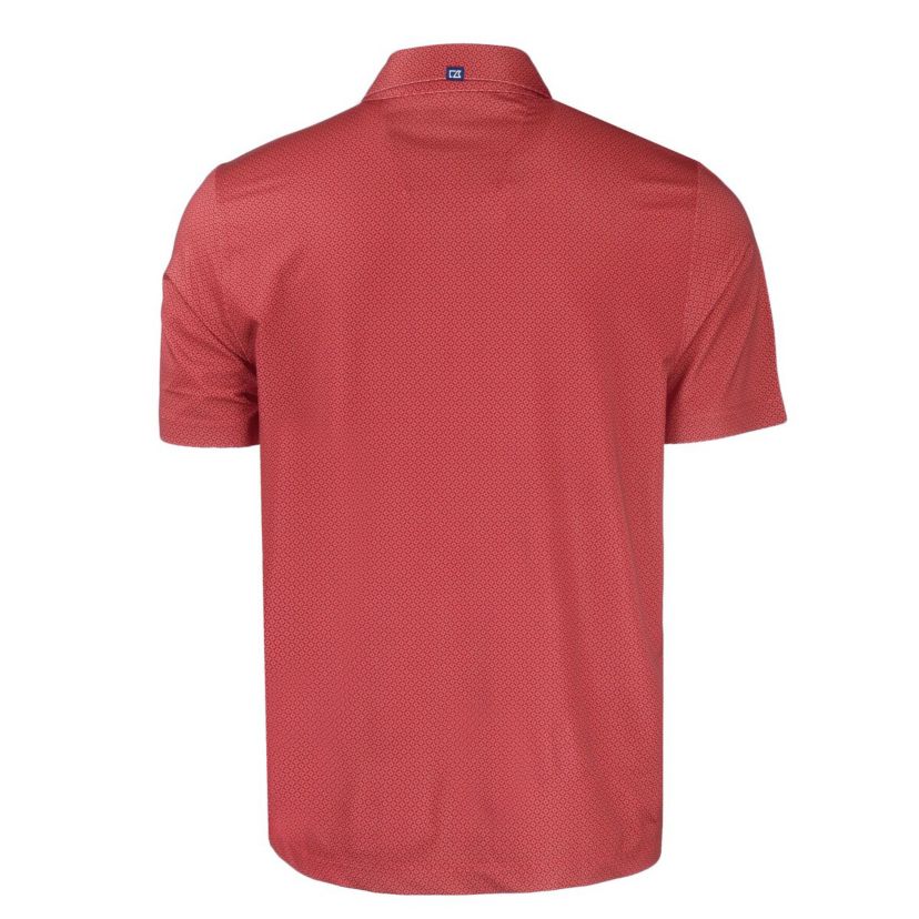 NCAA Arkansas Razorbacks Pike Eco Tonal Geo Print Stretch Recycled Polo