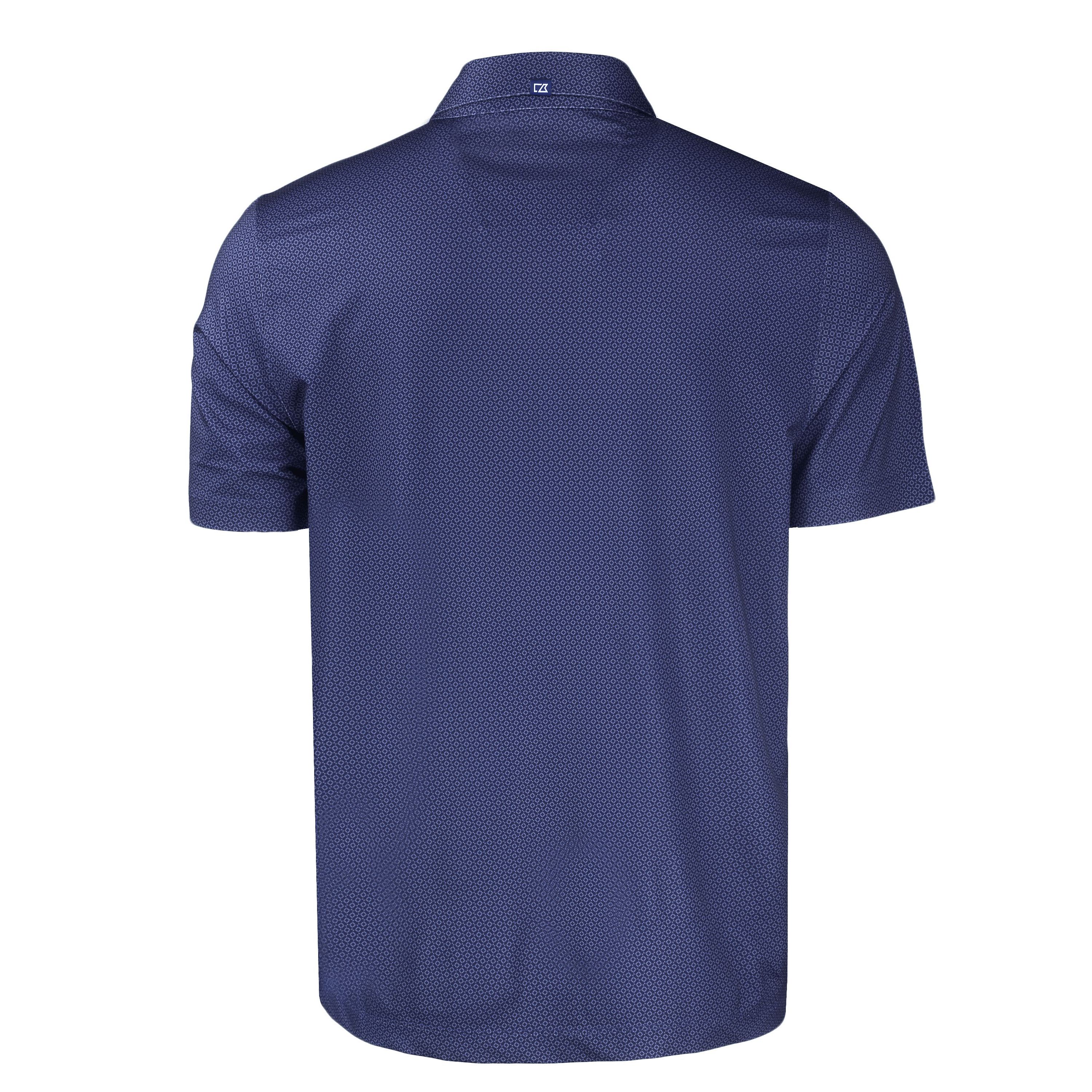 NCAA Auburn Tigers Pike Eco Tonal Geo Print Stretch Recycled Polo