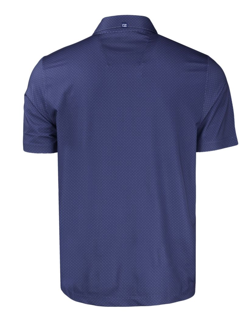 NCAA Auburn Tigers Pike Eco Tonal Geo Print Stretch Recycled Polo