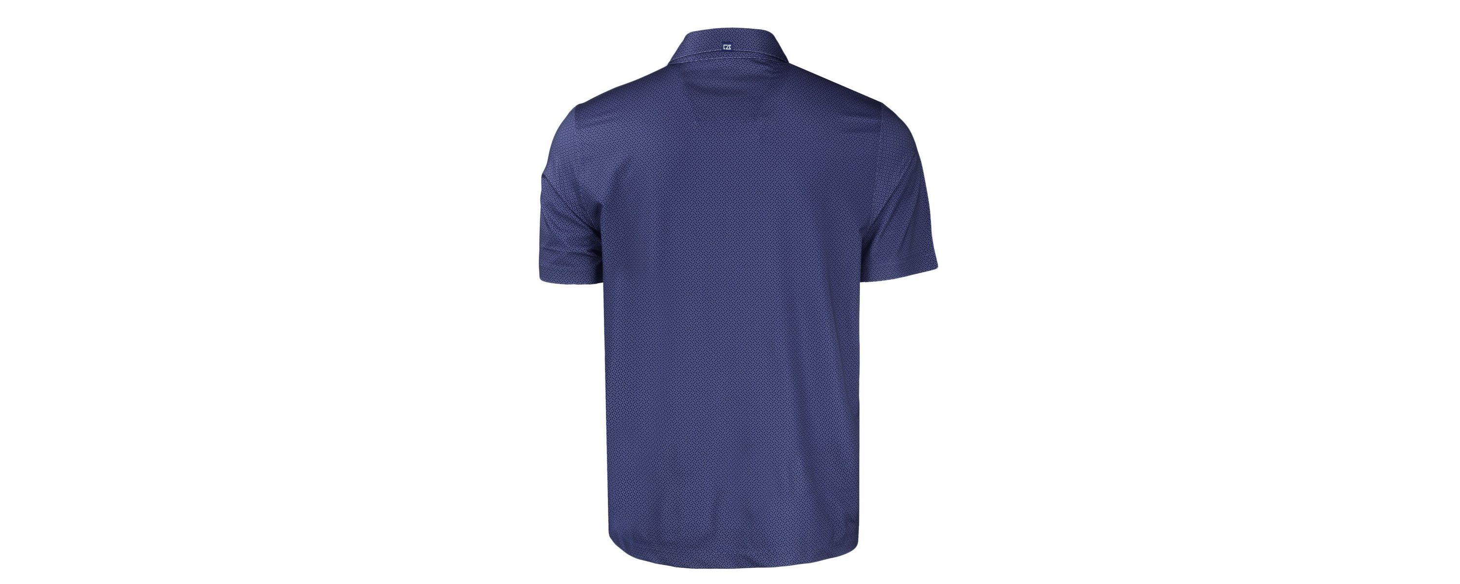 NCAA Auburn Tigers Pike Eco Tonal Geo Print Stretch Recycled Polo