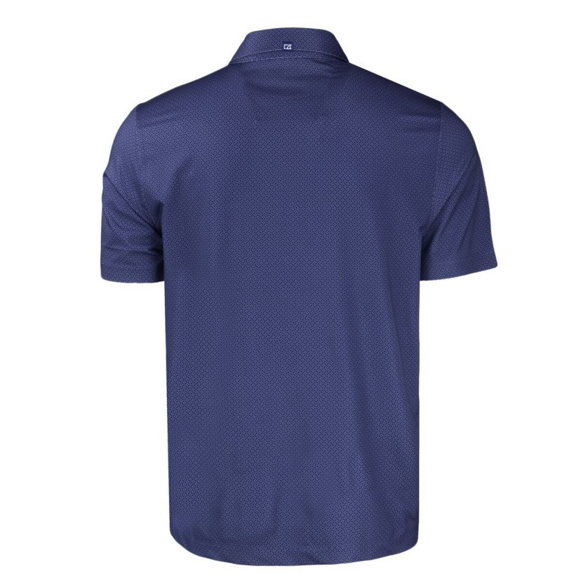 NCAA Auburn Tigers Pike Eco Tonal Geo Print Stretch Recycled Polo