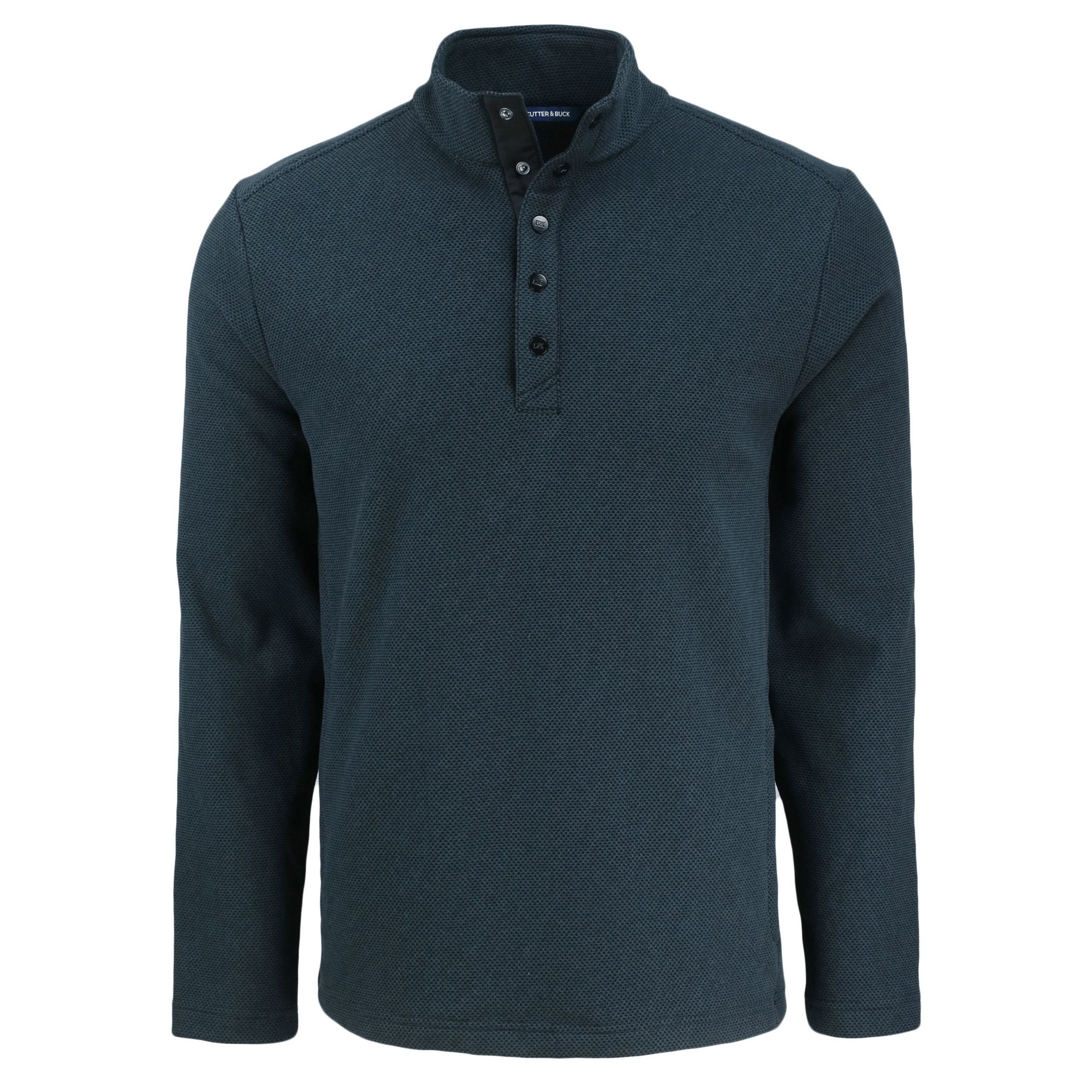 Cutter & Buck Hunts Point Eco Textured Fleece Recycled Mens Snap Pullover