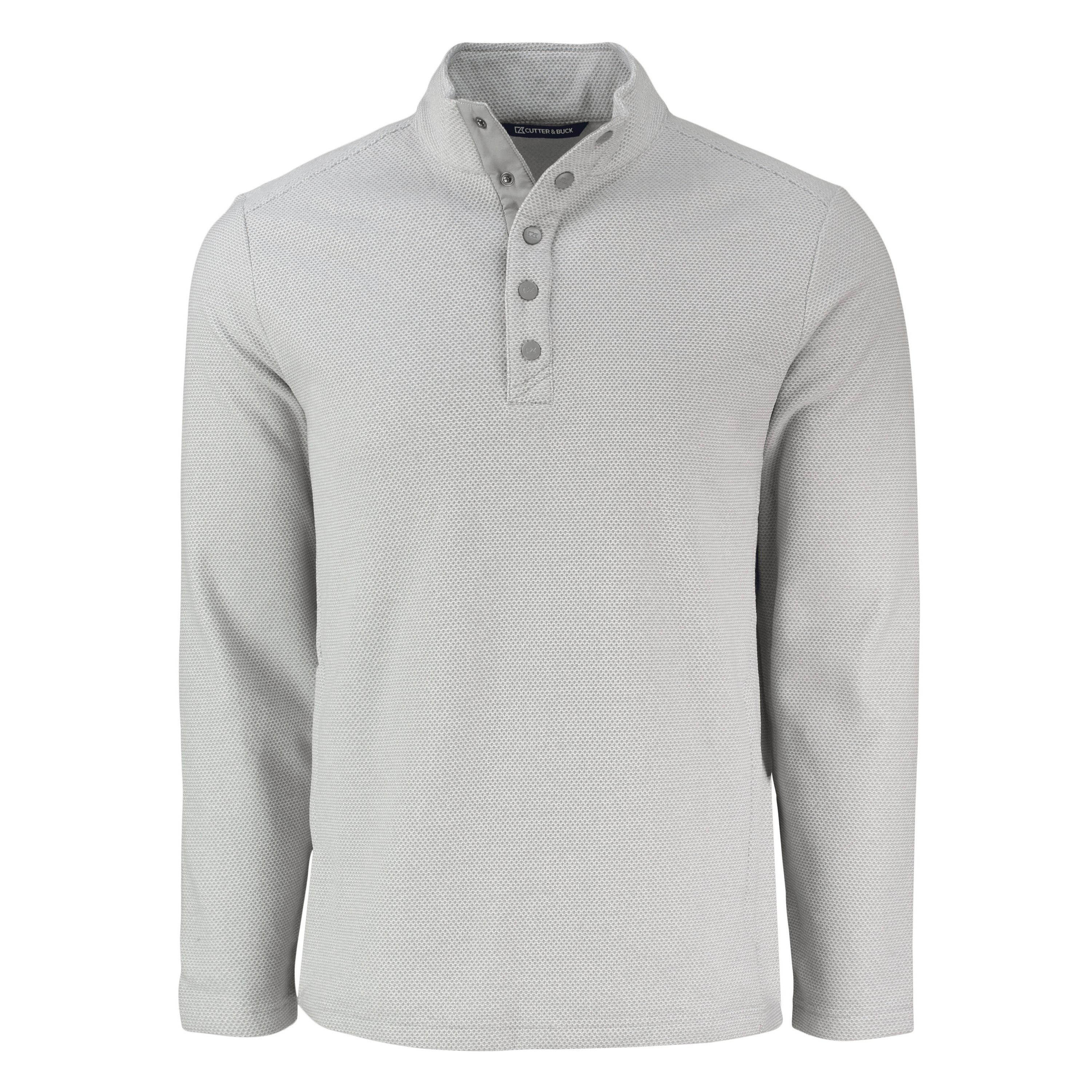 Cutter & Buck Hunts Point Eco Textured Fleece Recycled Mens Snap Pullover