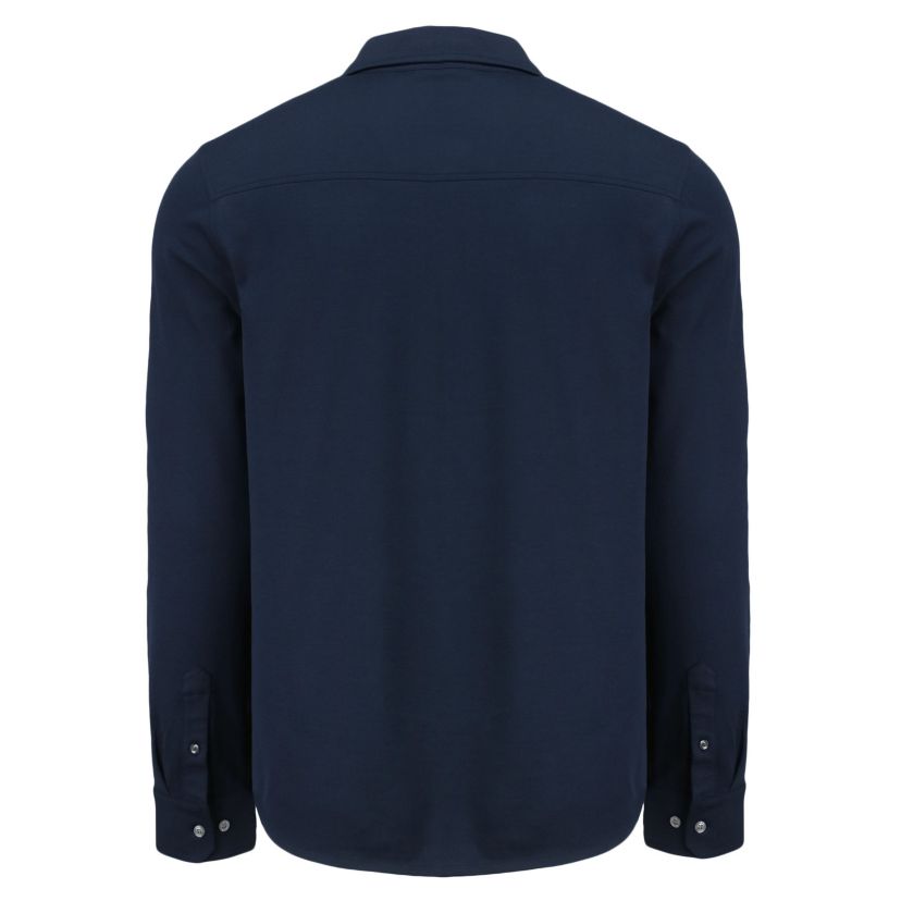 Cutter & Buck Advantage Tri-Blend Eco Soft Pique Long Sleeve Knitted Mens Button Down