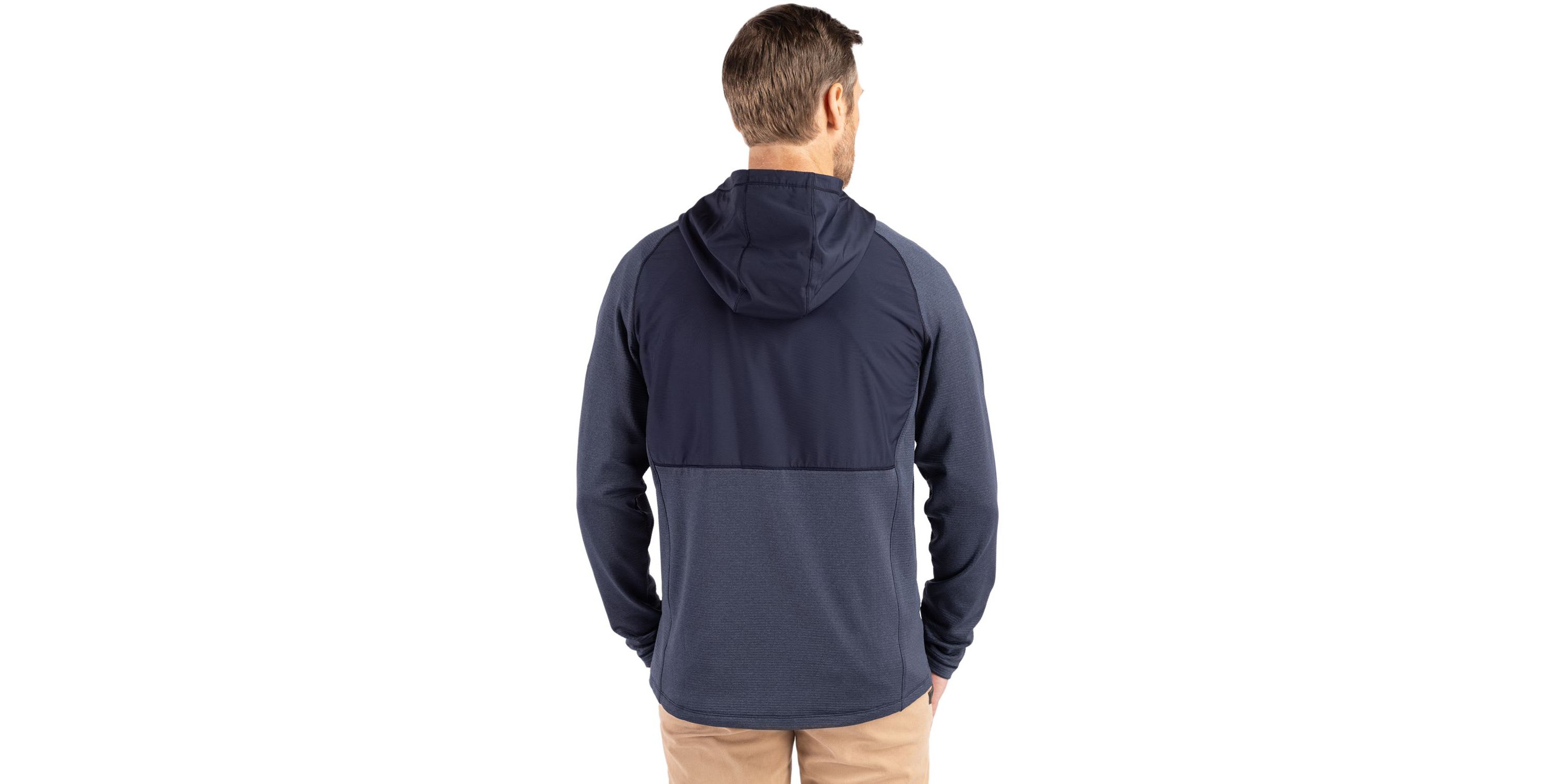 Big & Tall Cutter & Buck Peshastin Fleece Recycled Mens Hybrid Jacket