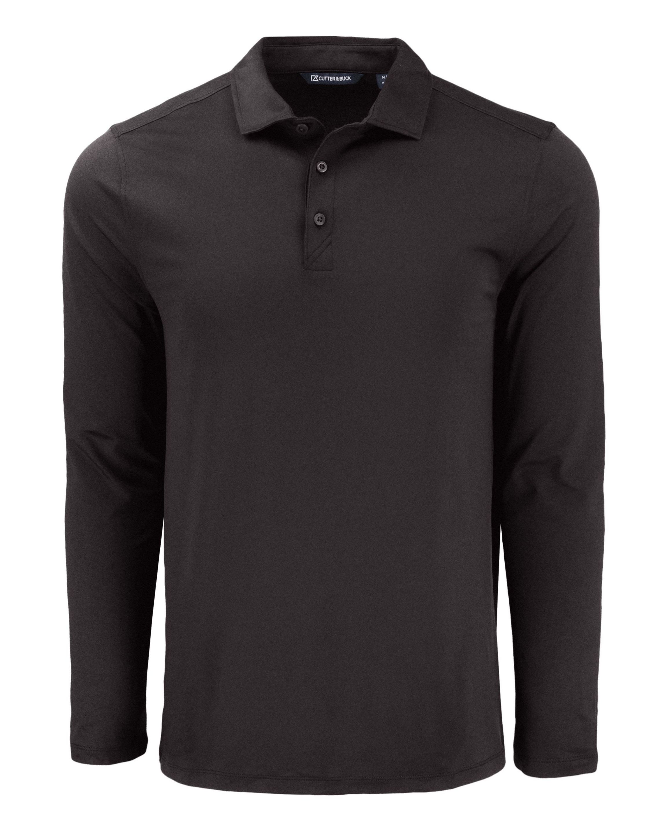 Big & Tall Cutter & Buck Coastline Epic Comfort Eco Recycled Mens Long Sleeve Polo