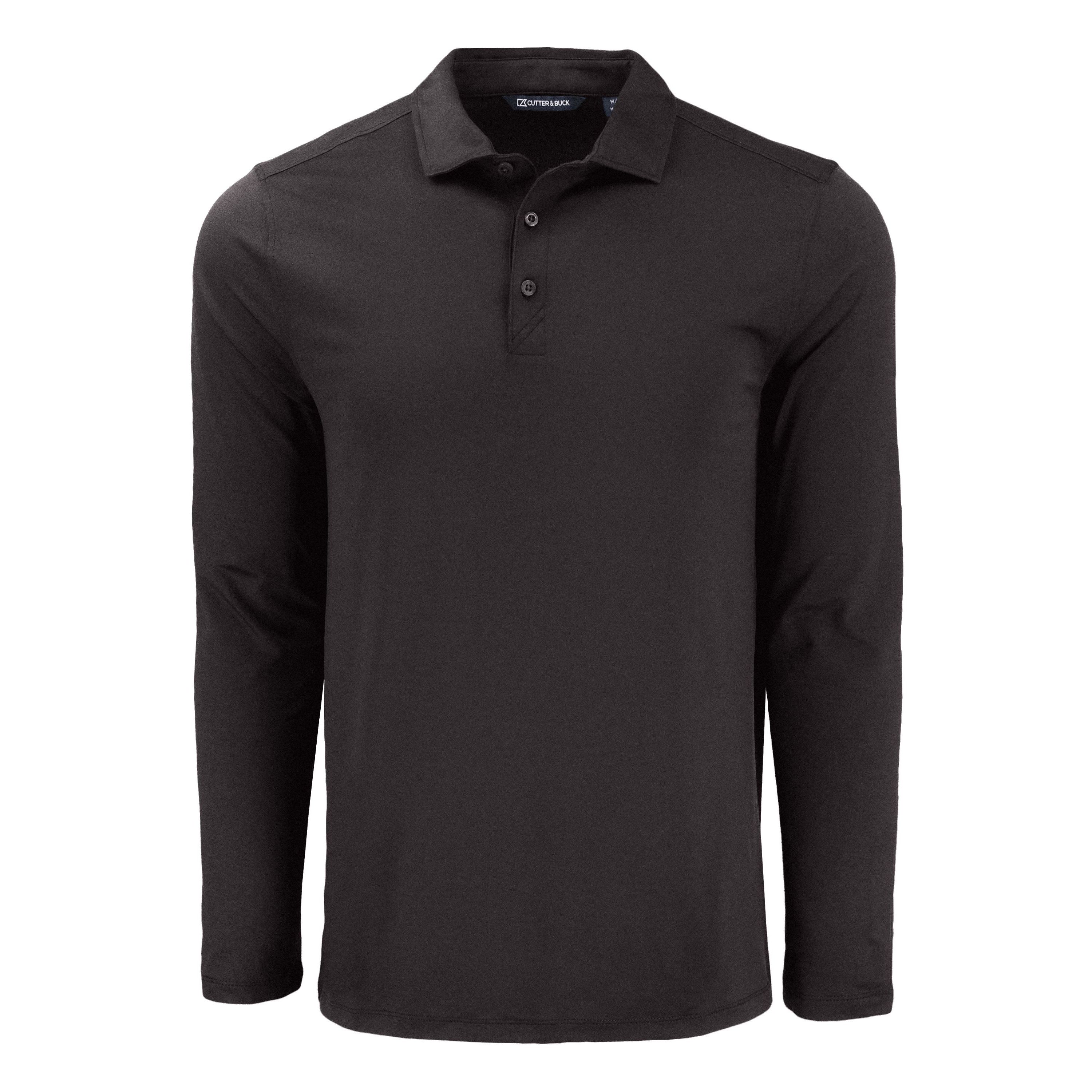 Big & Tall Cutter & Buck Coastline Epic Comfort Eco Recycled Mens Long Sleeve Polo