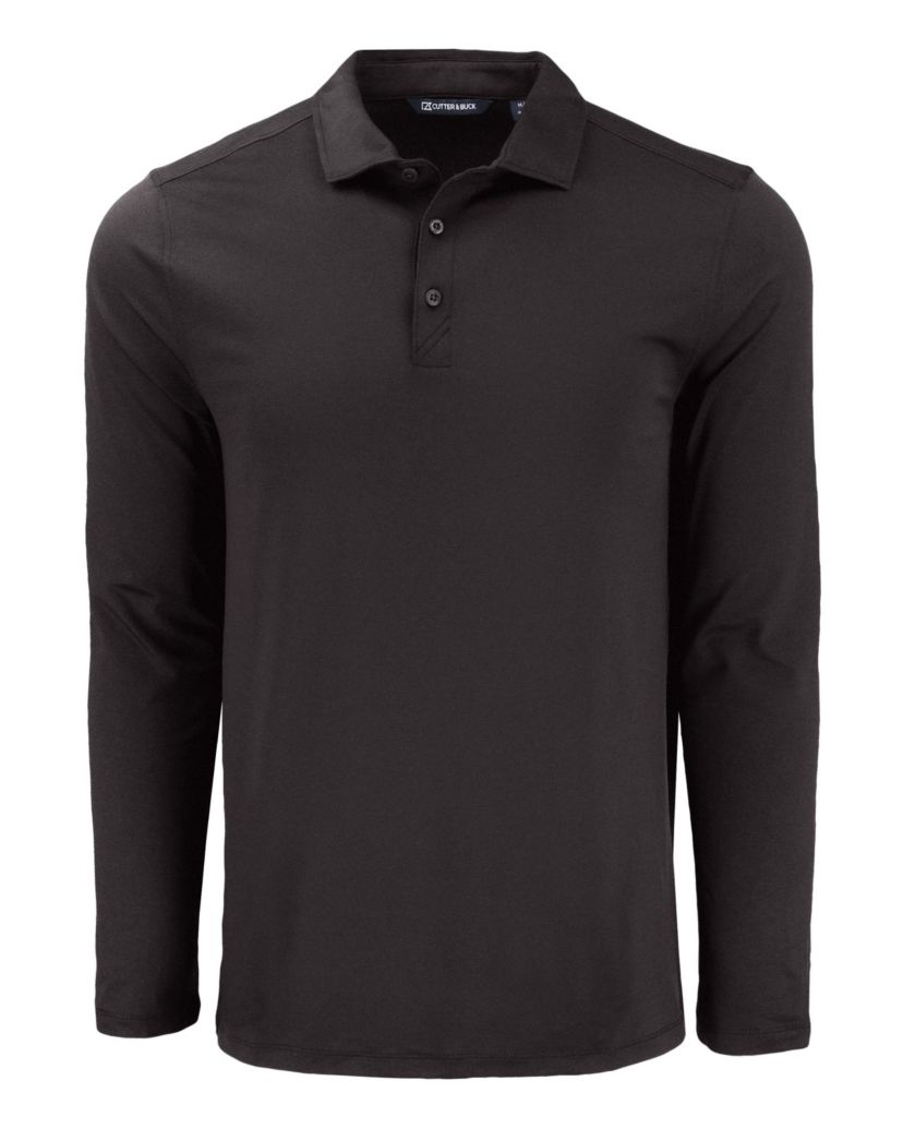 Big & Tall Cutter & Buck Coastline Epic Comfort Eco Recycled Mens Long Sleeve Polo