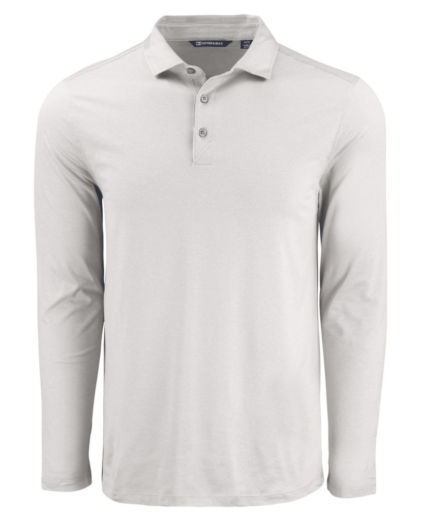 Big & Tall Cutter & Buck Coastline Epic Comfort Eco Recycled Mens Long Sleeve Polo