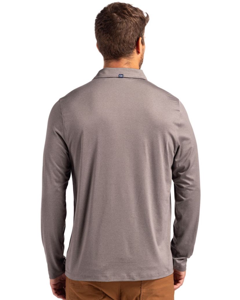 Big & Tall Cutter & Buck Coastline Epic Comfort Eco Recycled Mens Long Sleeve Polo
