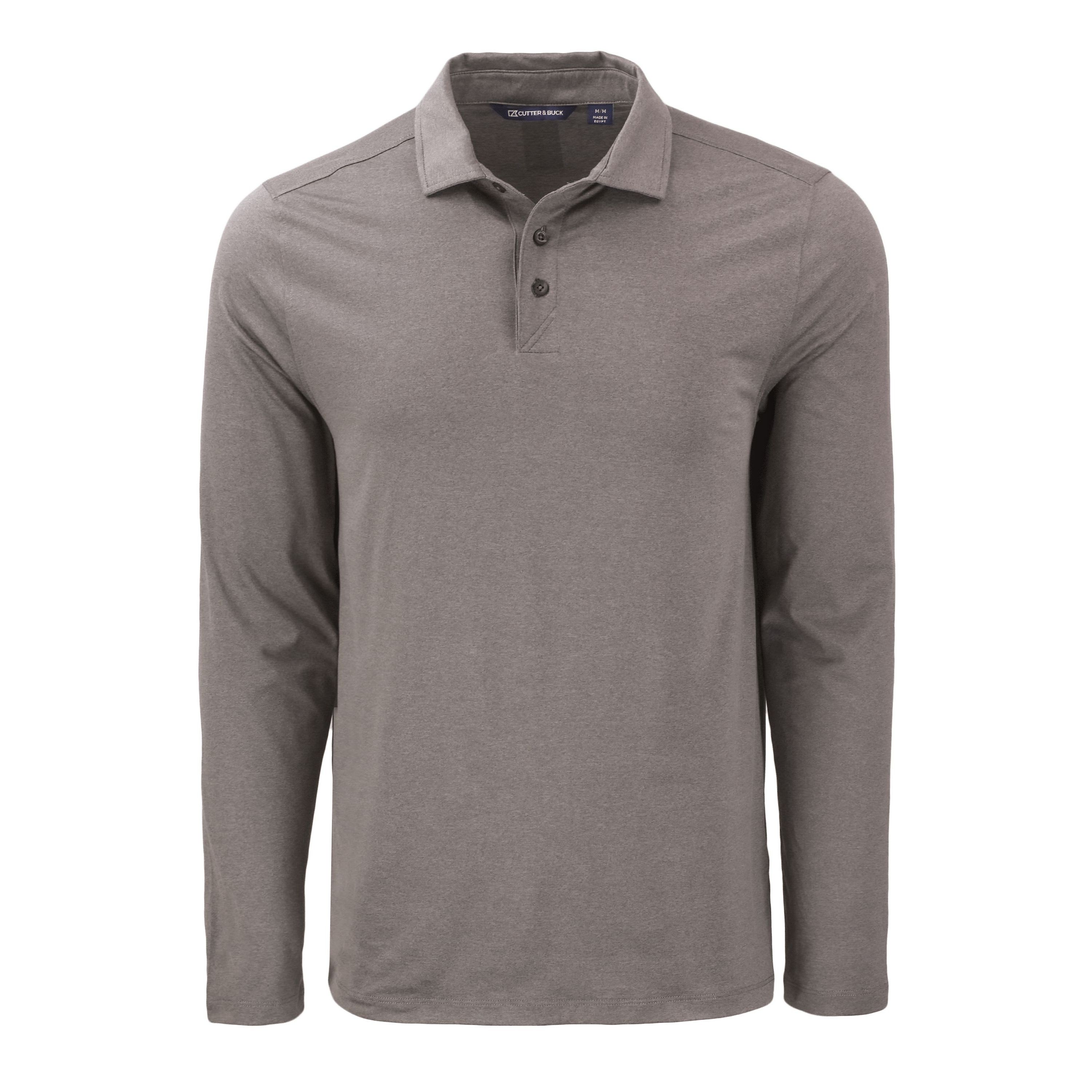 Big & Tall Cutter & Buck Coastline Epic Comfort Eco Recycled Mens Long Sleeve Polo