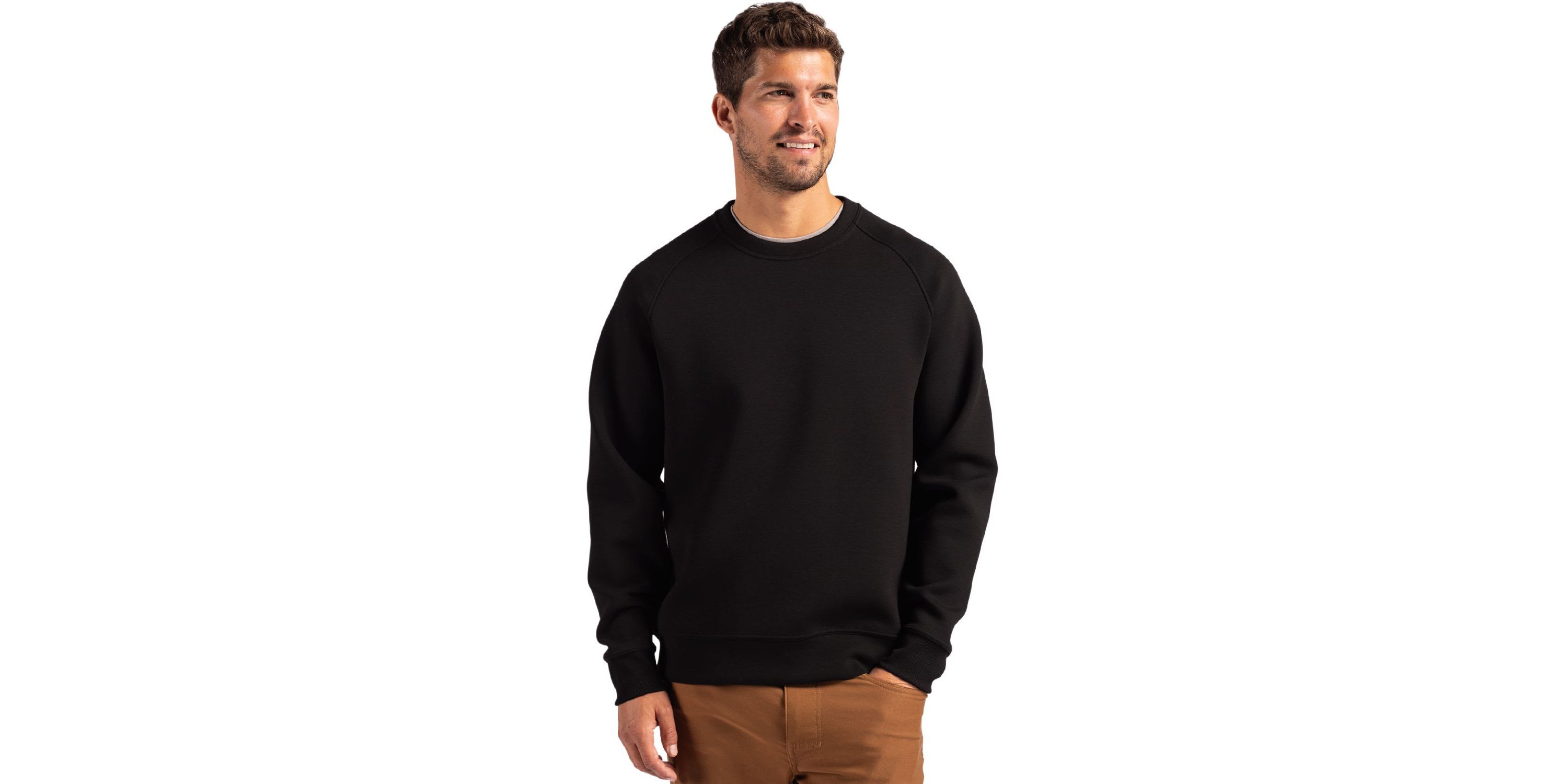 Big & Tall Cutter & Buck Roam Recycled Crew Neck Mens Pullover