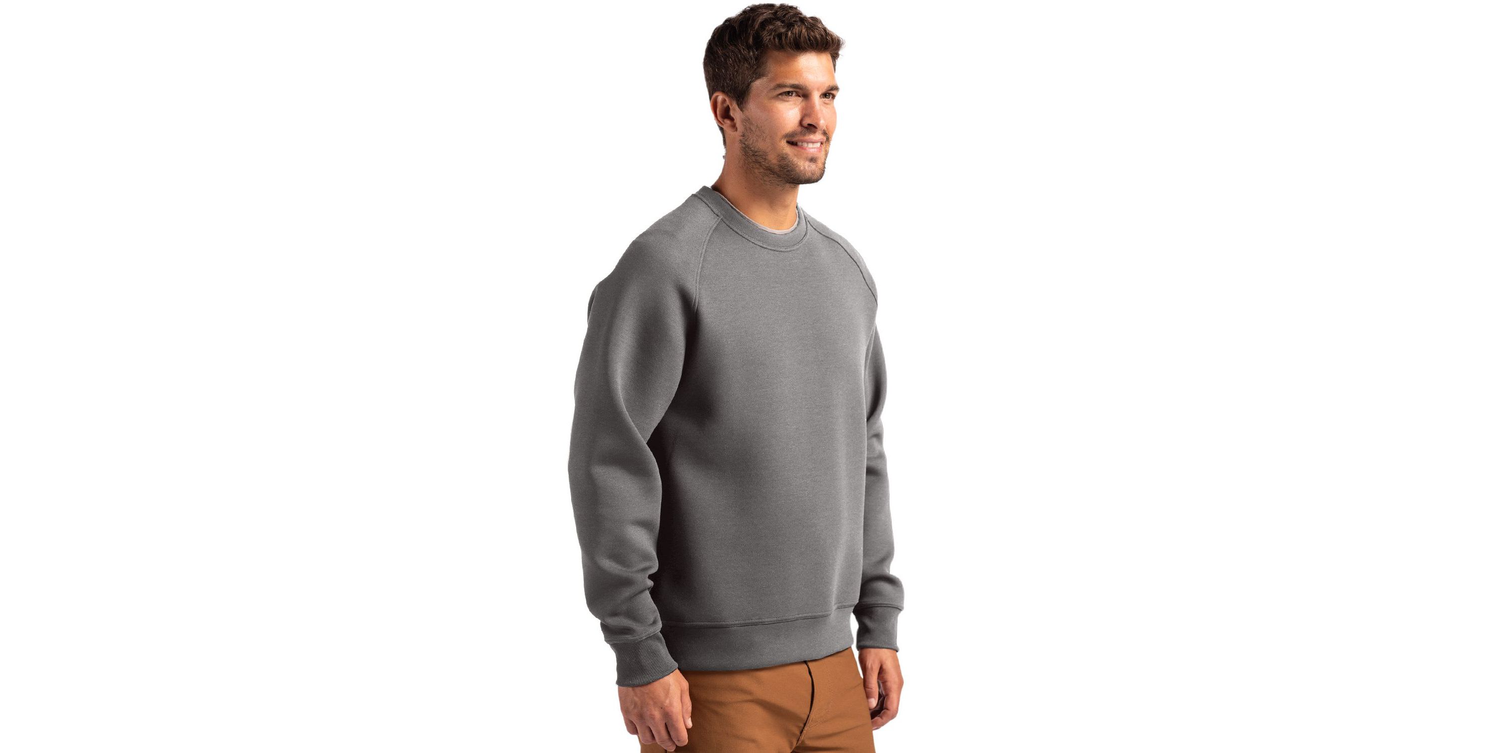 Big & Tall Cutter & Buck Roam Recycled Crew Neck Mens Pullover