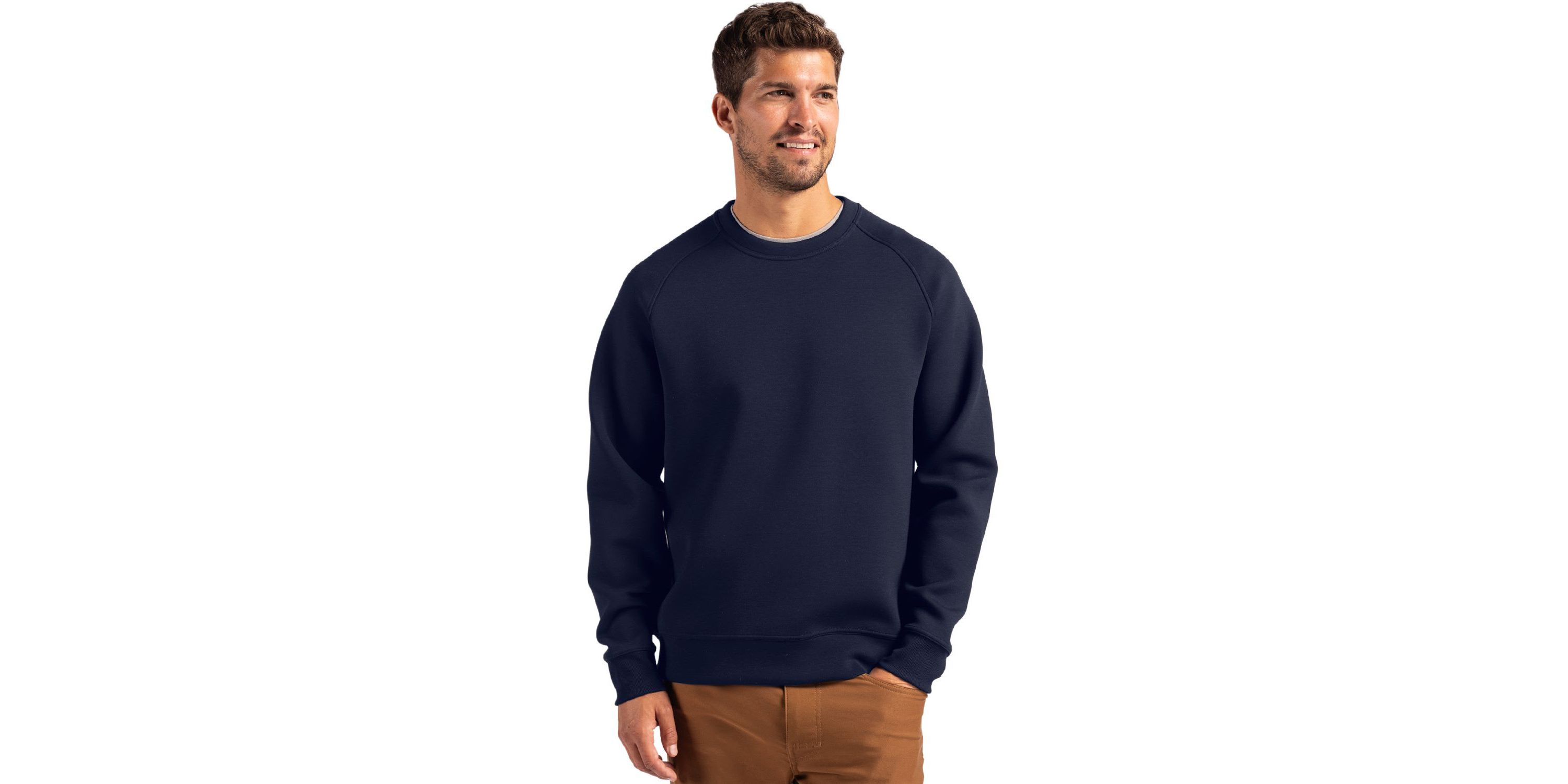 Big & Tall Cutter & Buck Roam Recycled Crew Neck Mens Pullover