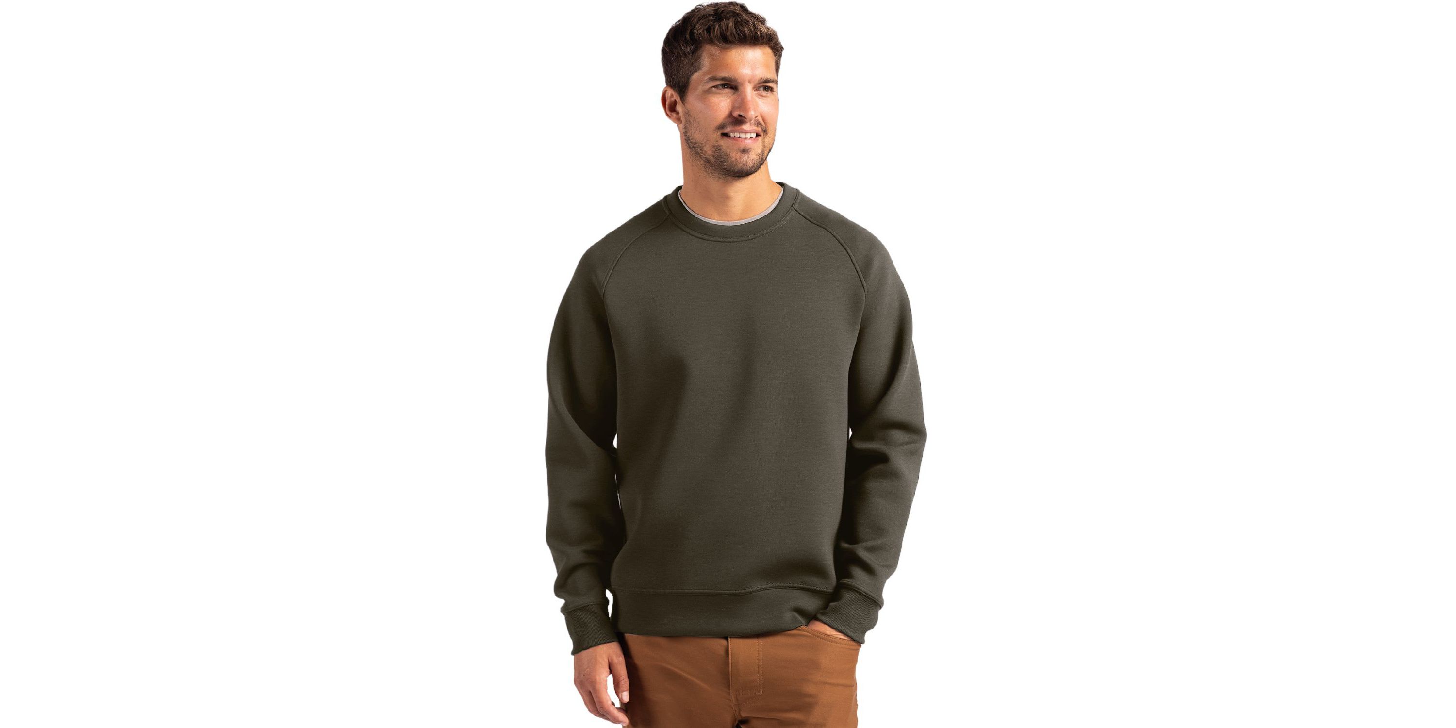 Big & Tall Cutter & Buck Roam Recycled Crew Neck Mens Pullover