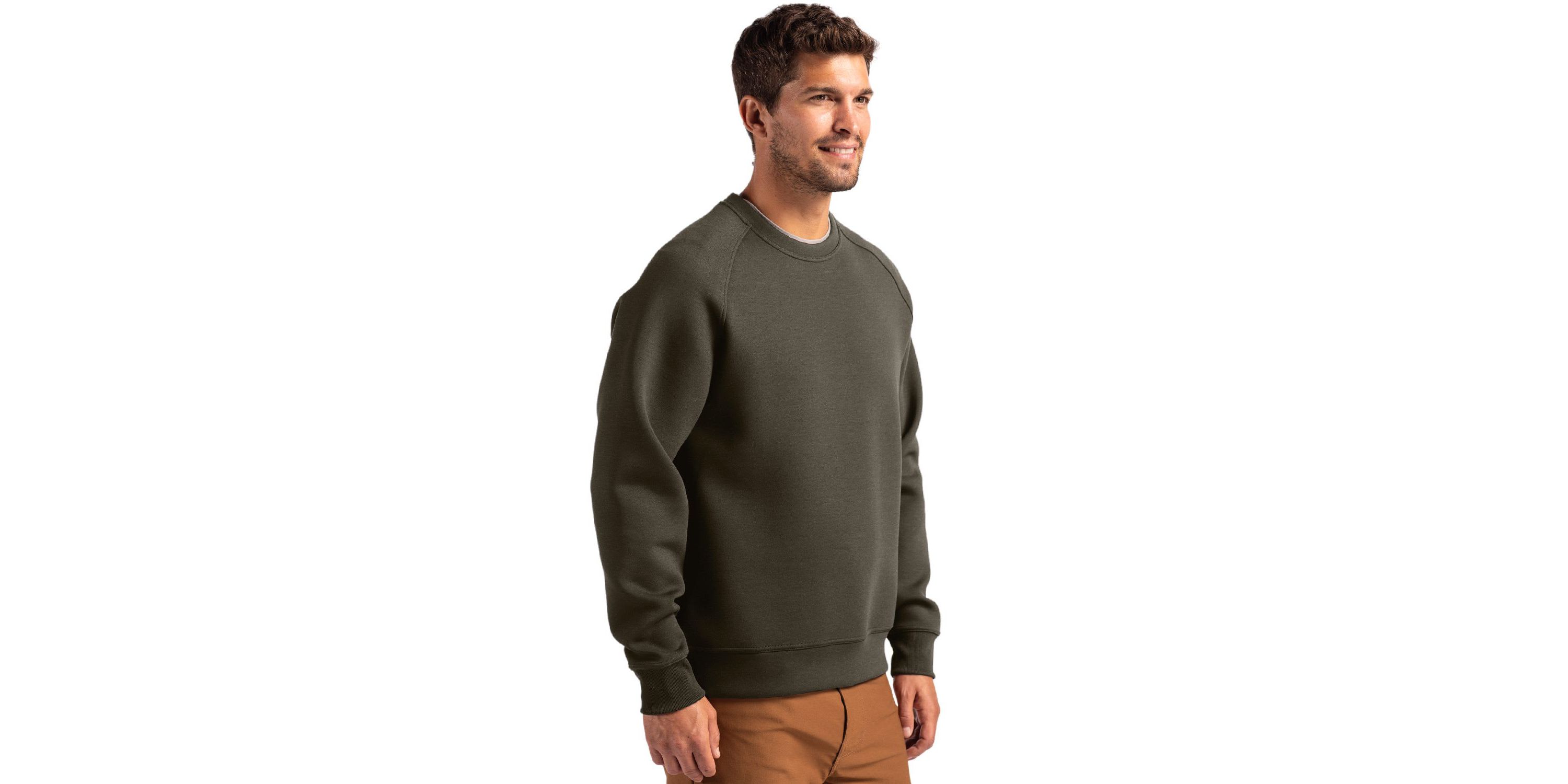 Big & Tall Cutter & Buck Roam Recycled Crew Neck Mens Pullover