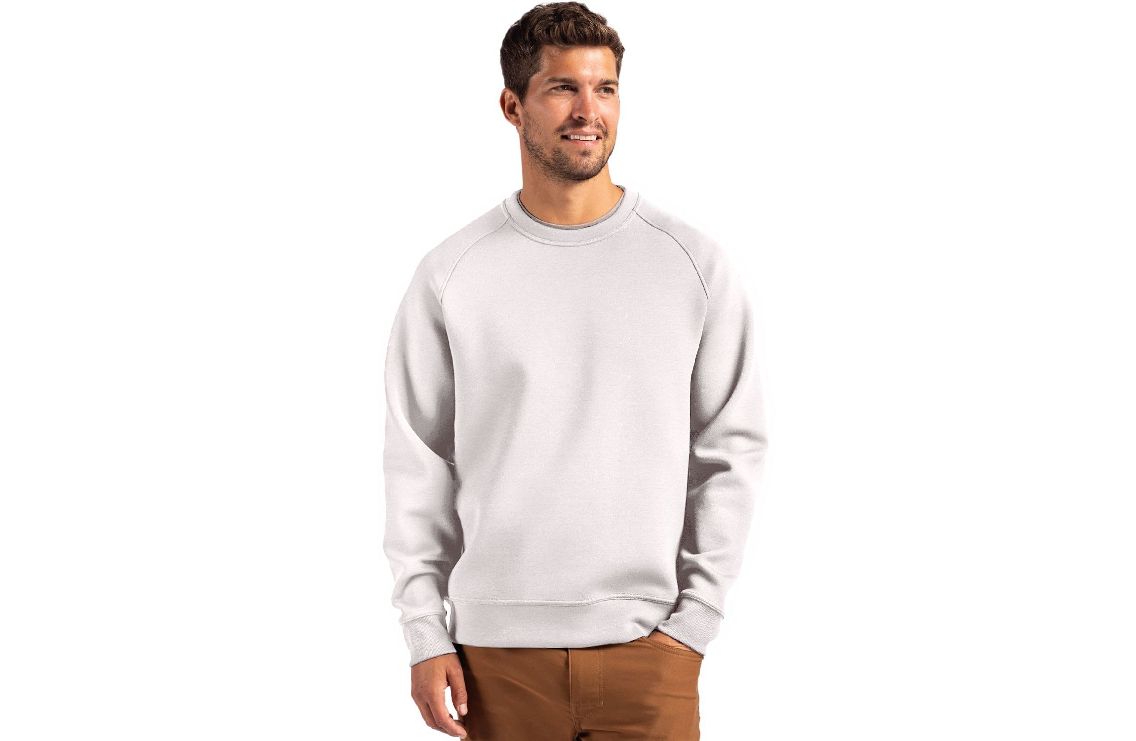 Big & Tall Cutter & Buck Roam Recycled Crew Neck Mens Pullover