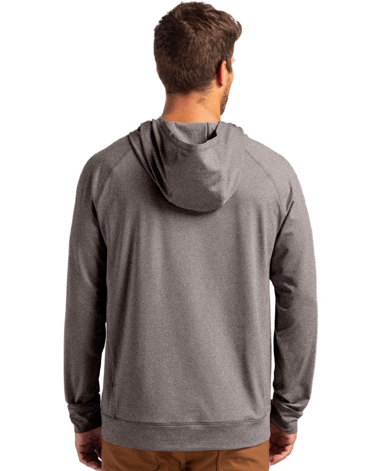 Big & Tall Cutter & Buck Adapt Knit Recycled Mens Heathered Hooded Pullover