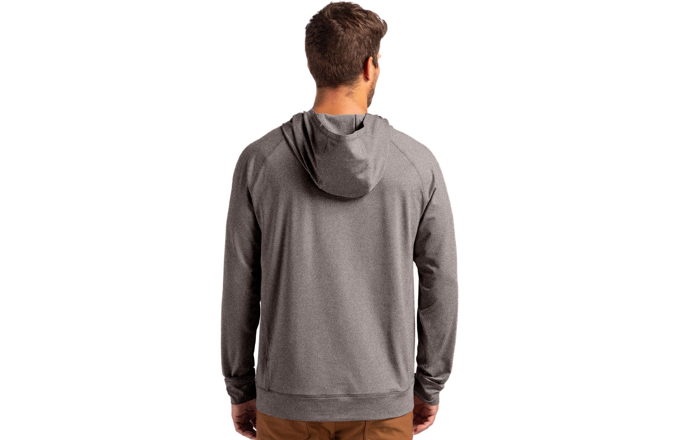Big & Tall Cutter & Buck Adapt Knit Recycled Mens Heathered Hooded Pullover