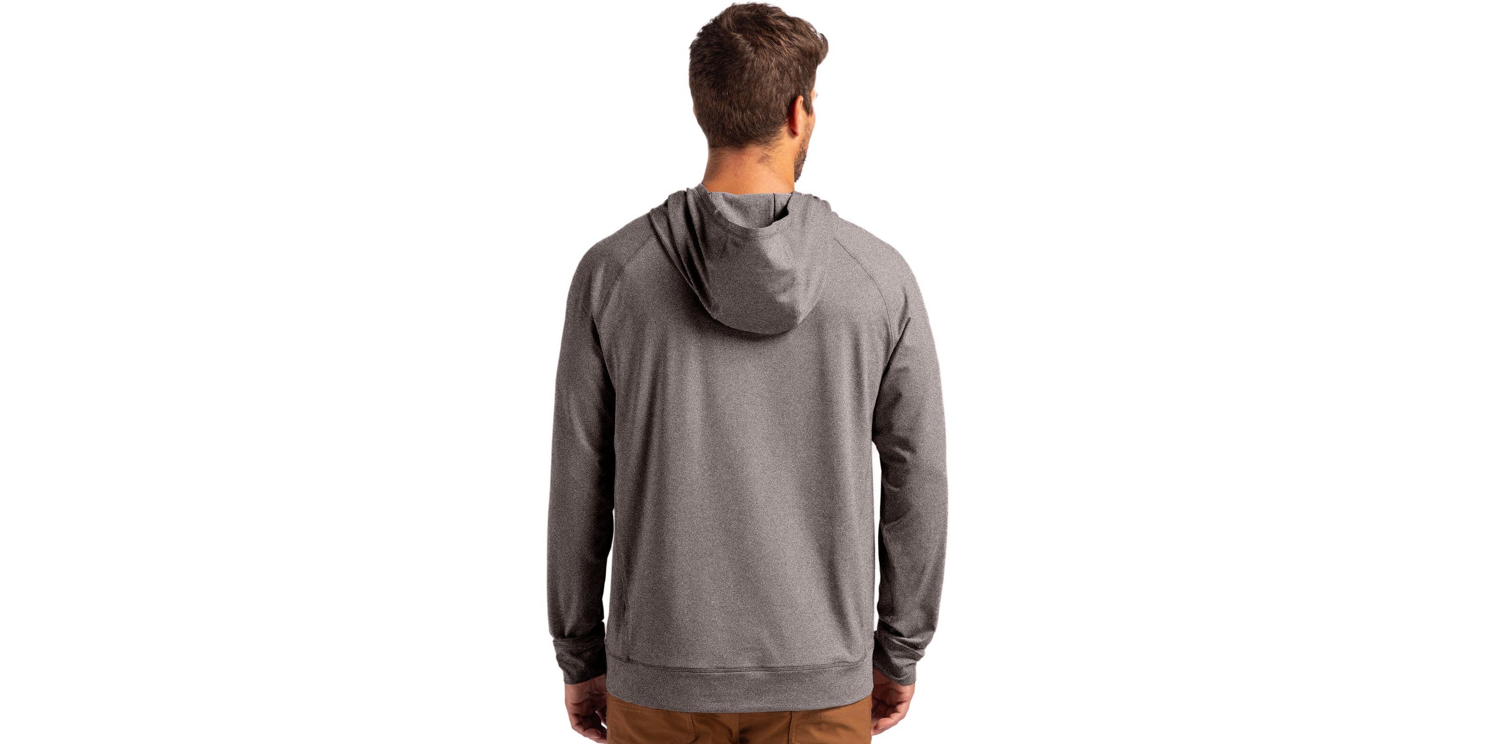 Big & Tall Cutter & Buck Adapt Knit Recycled Mens Heathered Hooded Pullover
