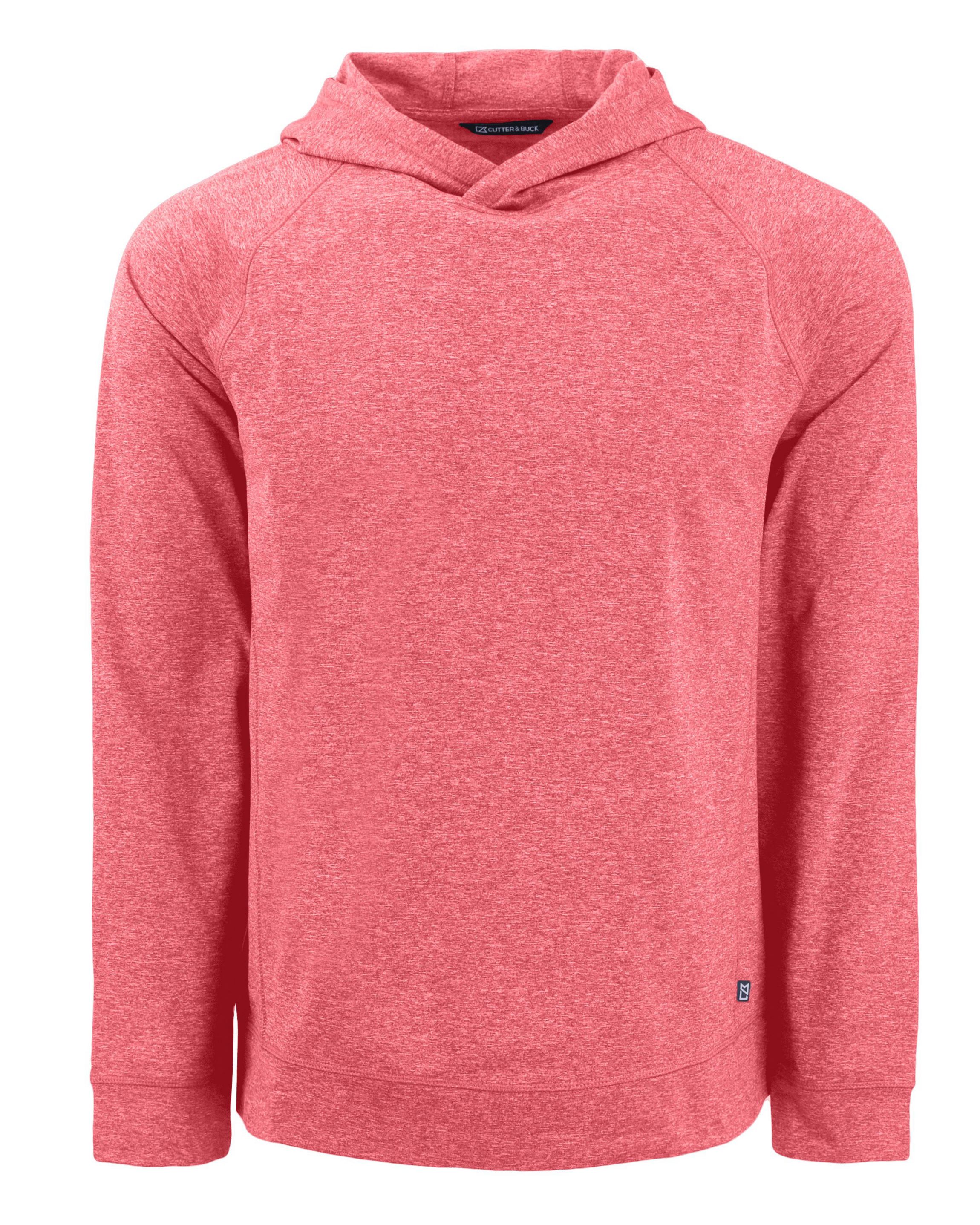 Cutter & Buck Adapt Knit Recycled Mens Heathered Hooded Pullover